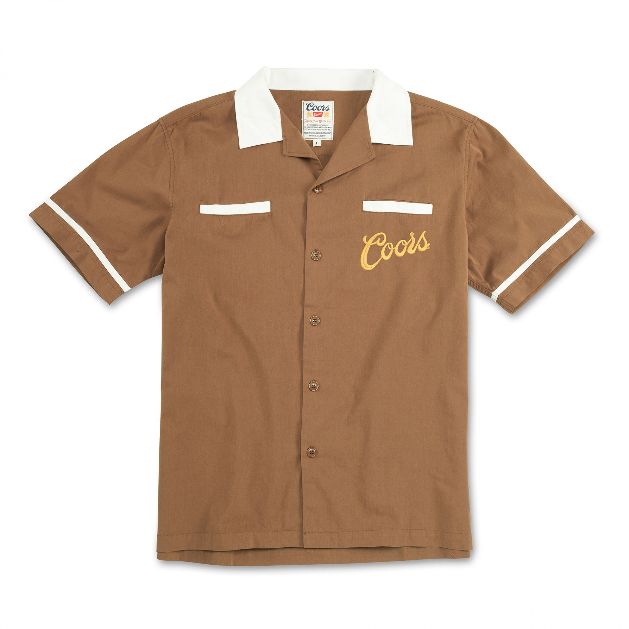 Coors Original Out West Brown Bowling Jacket