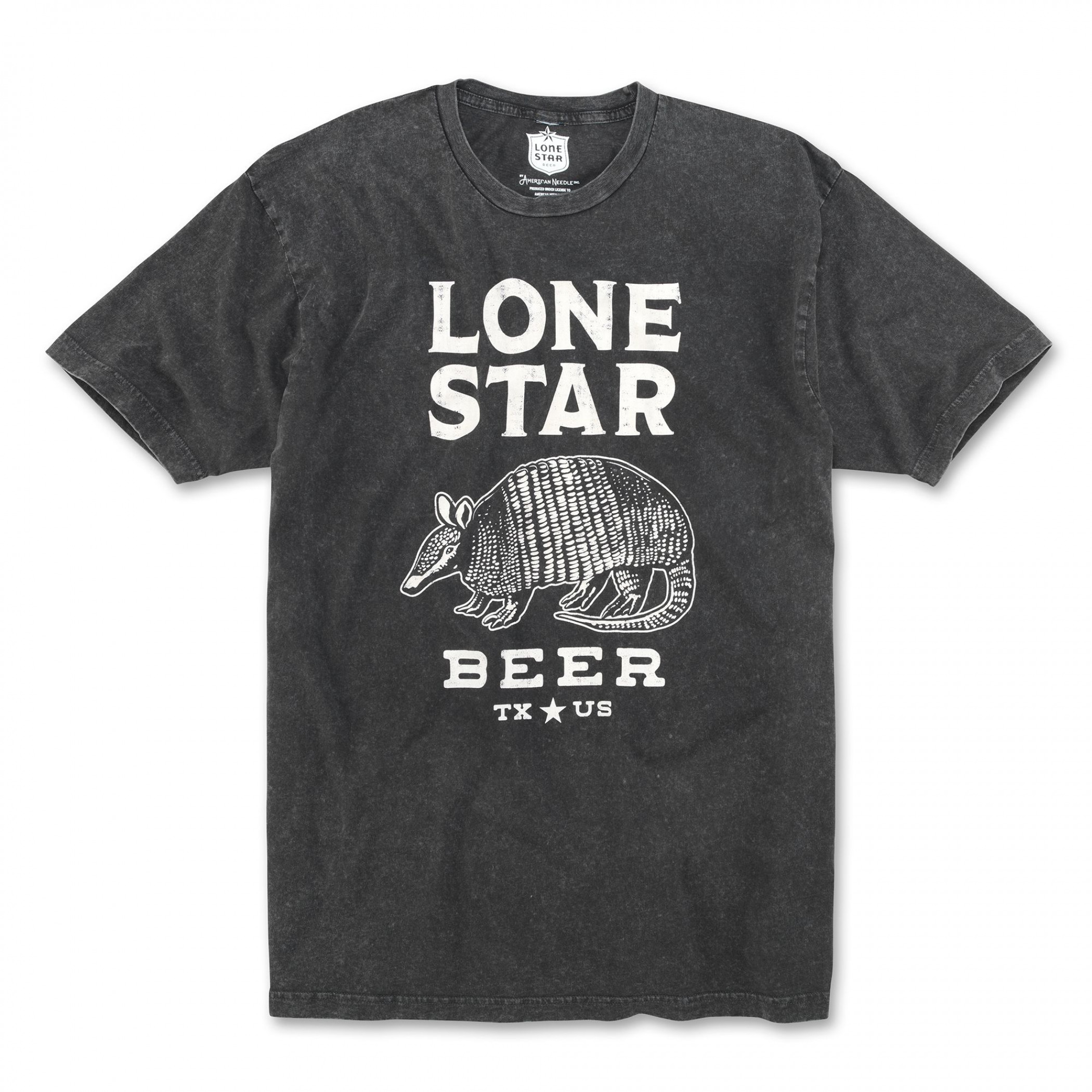 Lone Star Beer Armadillo Black T-Shirt
