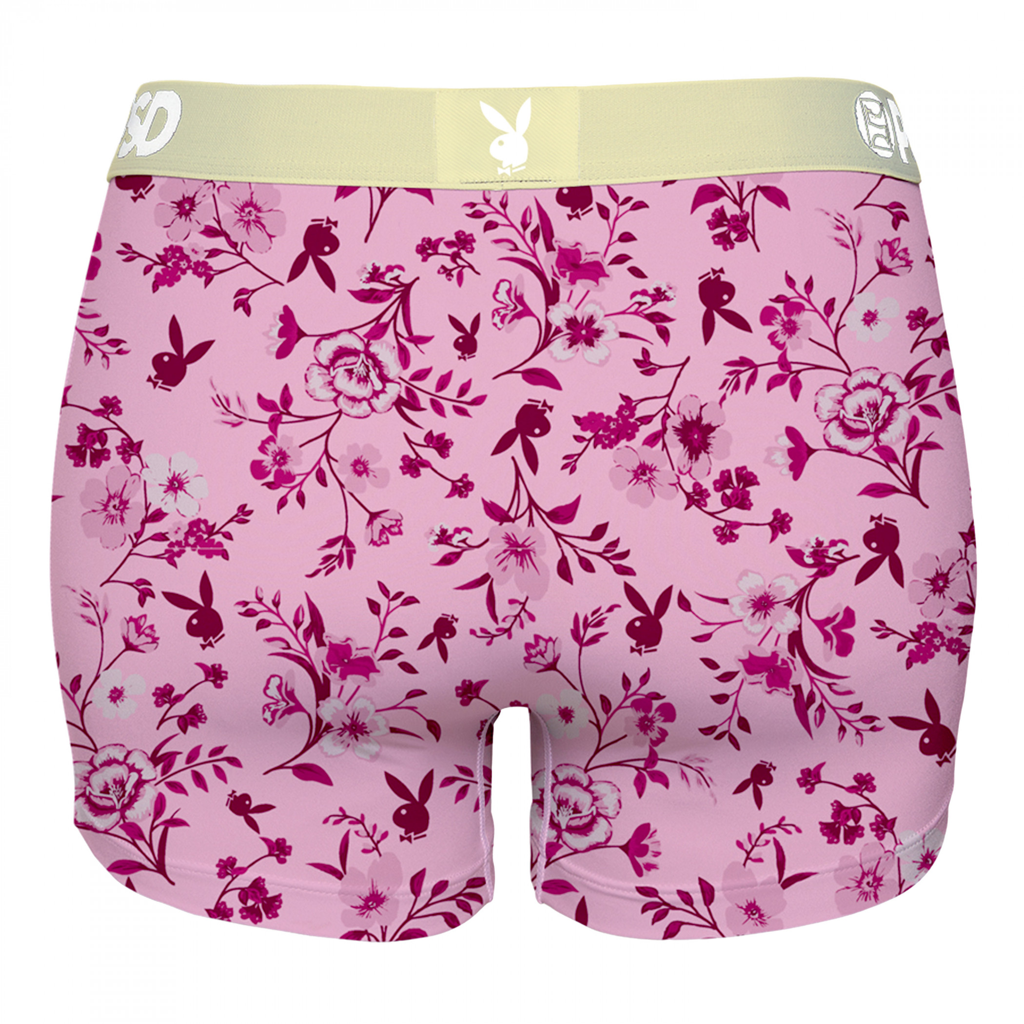 Playboy Florals and Gold PSD Boyshorts Underwear