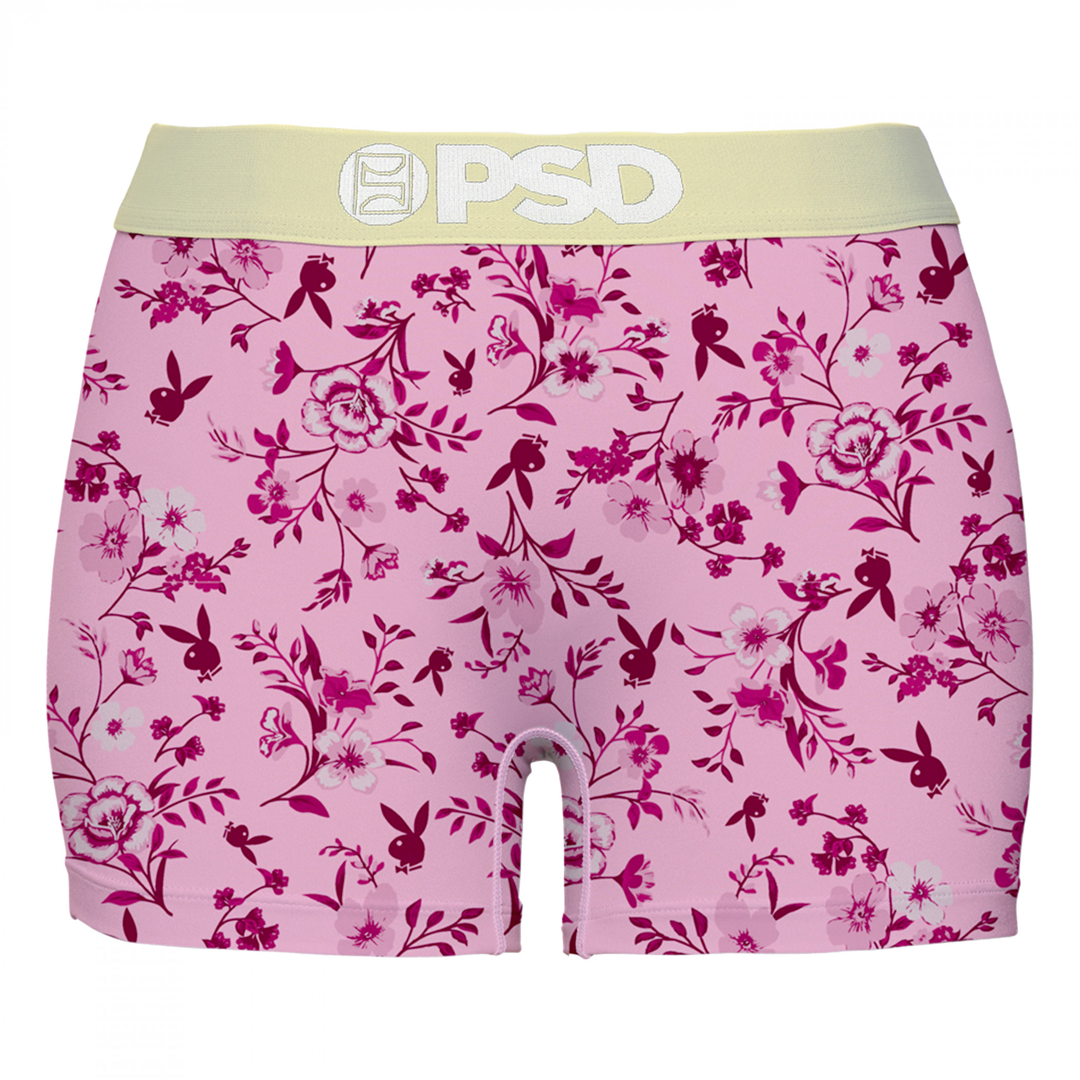 Playboy Florals and Gold PSD Boyshorts Underwear