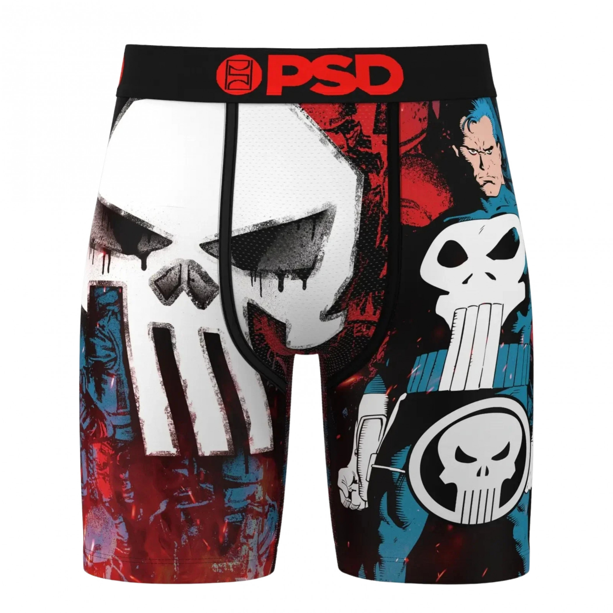 Punisher Comic Sparks PSD Boxer Briefs, Multi-Color