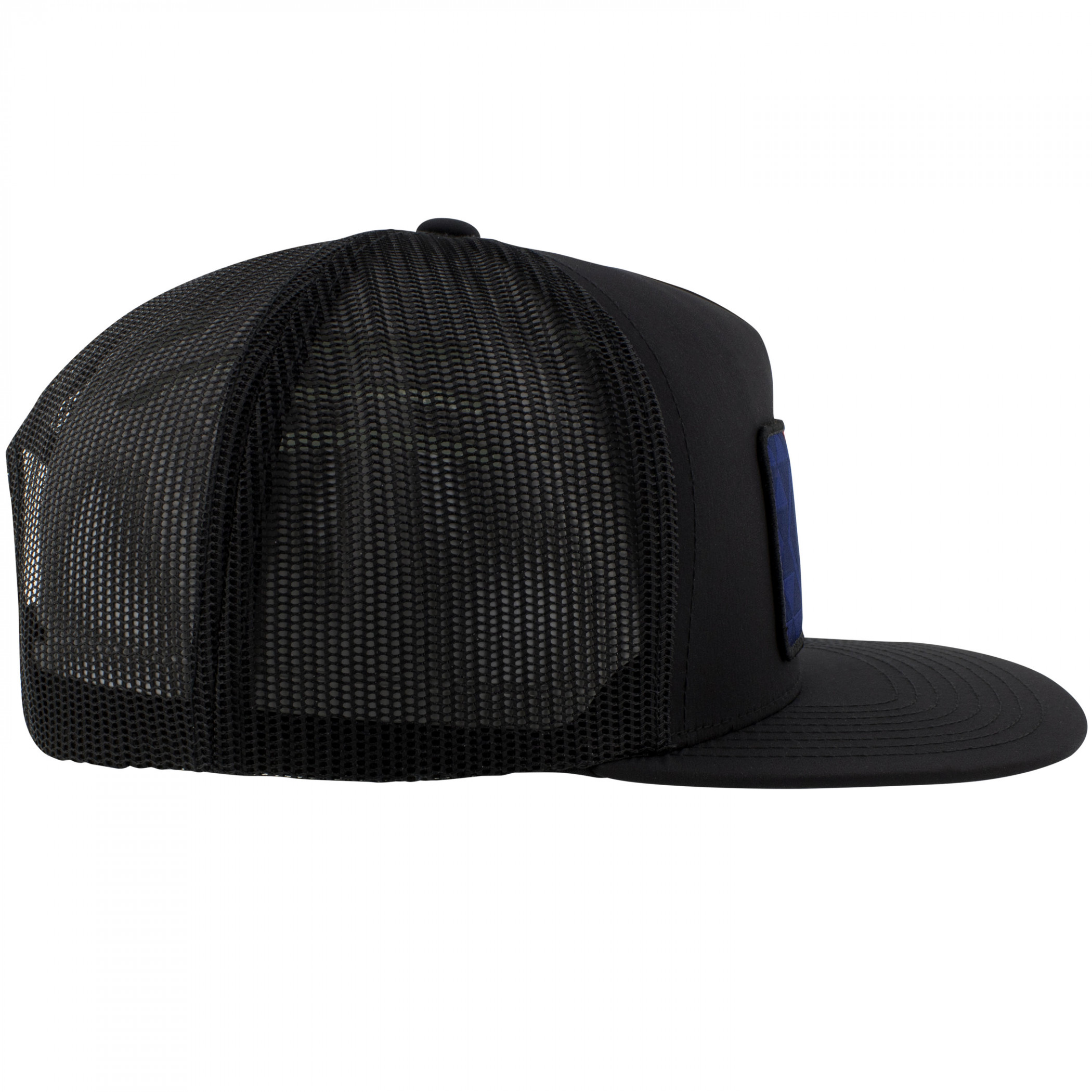 Pabst Blue Ribbon Logo Patch Black Trucker Hat