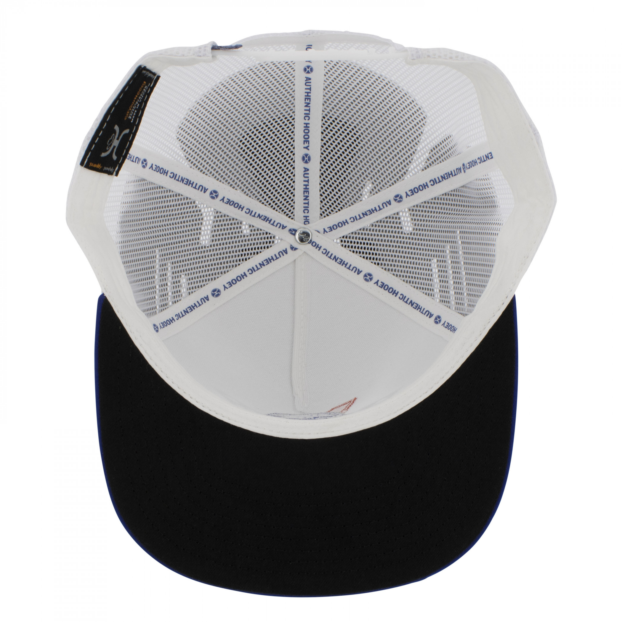 Pabst Blue Ribbon Patch Logo Blue and White Flat Bill Trucker Hat