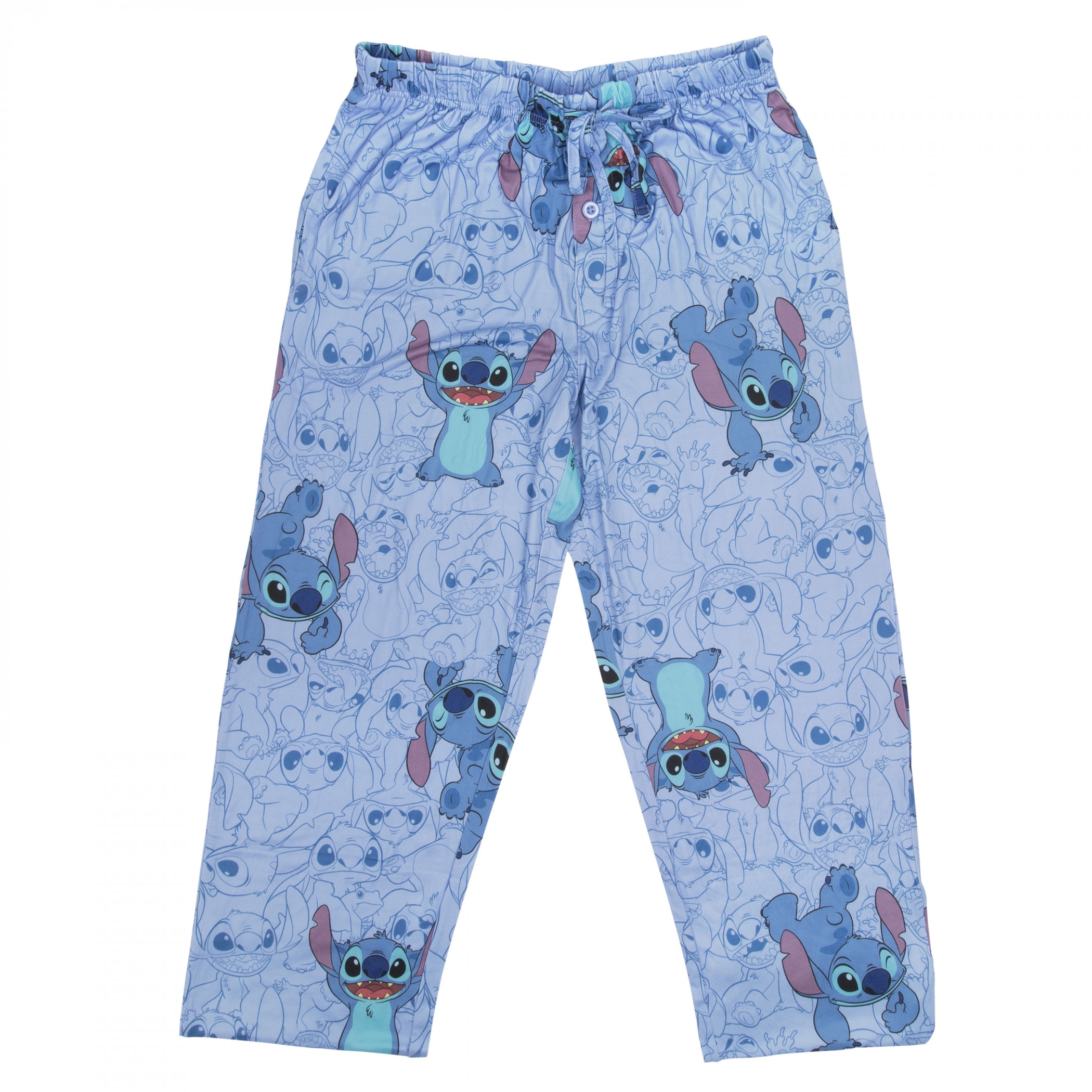 Lilo and Stitch - Lots of Stitches All Over Print Sleep Pants, Blue