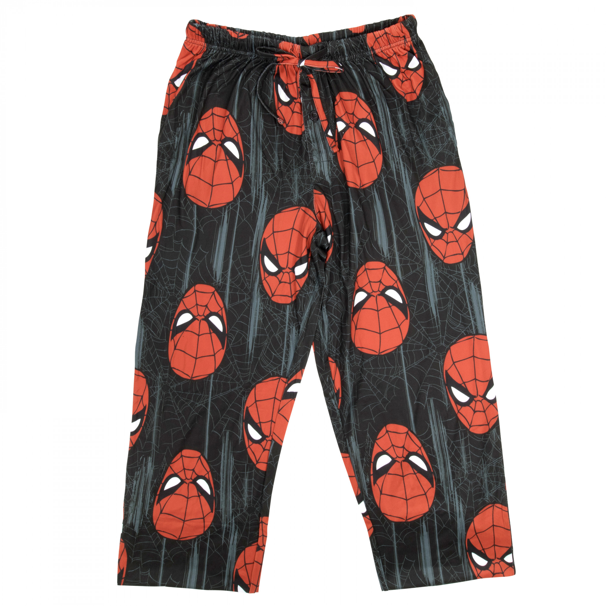 Spider-Man Grunge All Over Print Sleep Pants, Black