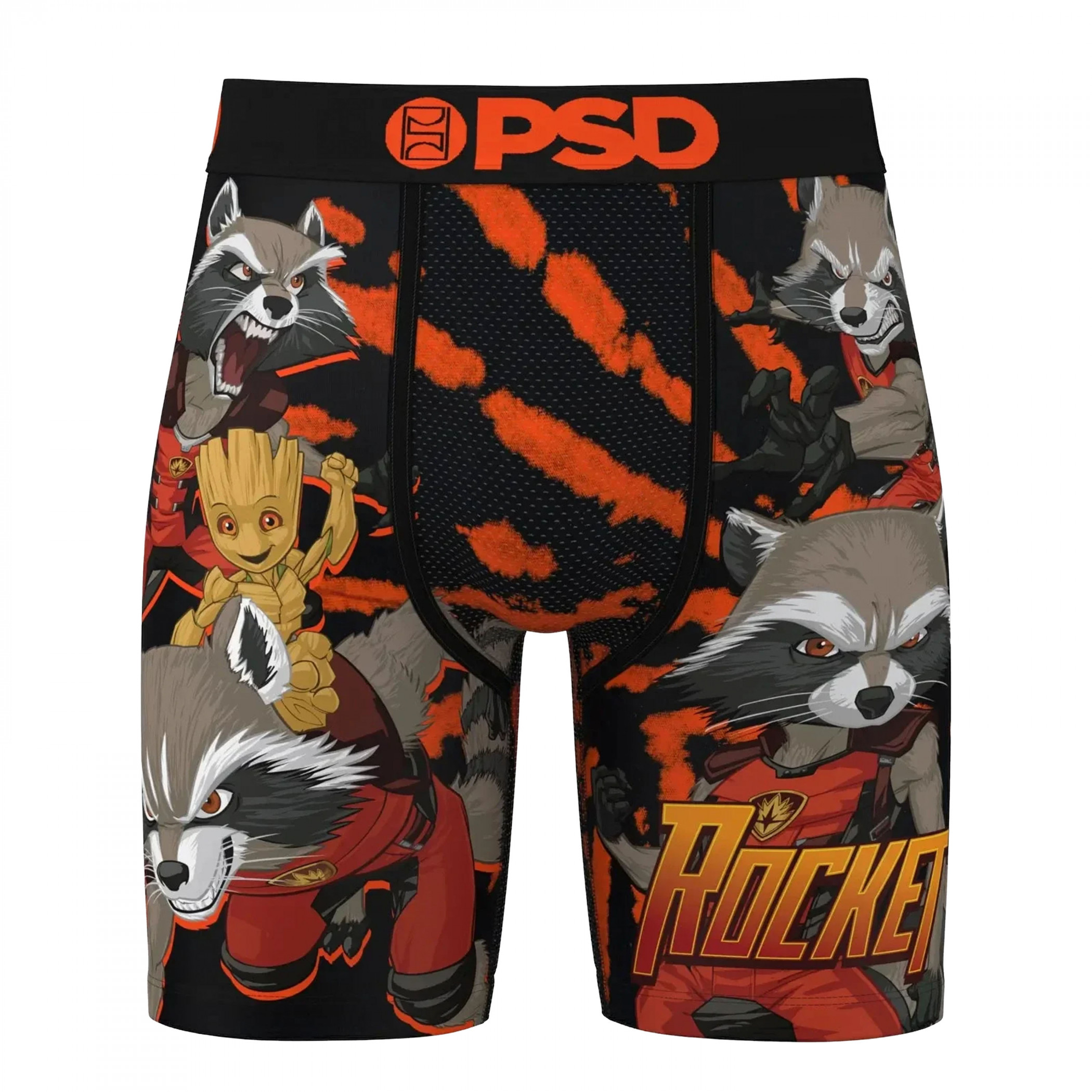 Guardians of the Galaxy Rocket and Groot PSD Boxer Briefs, Multi-Color