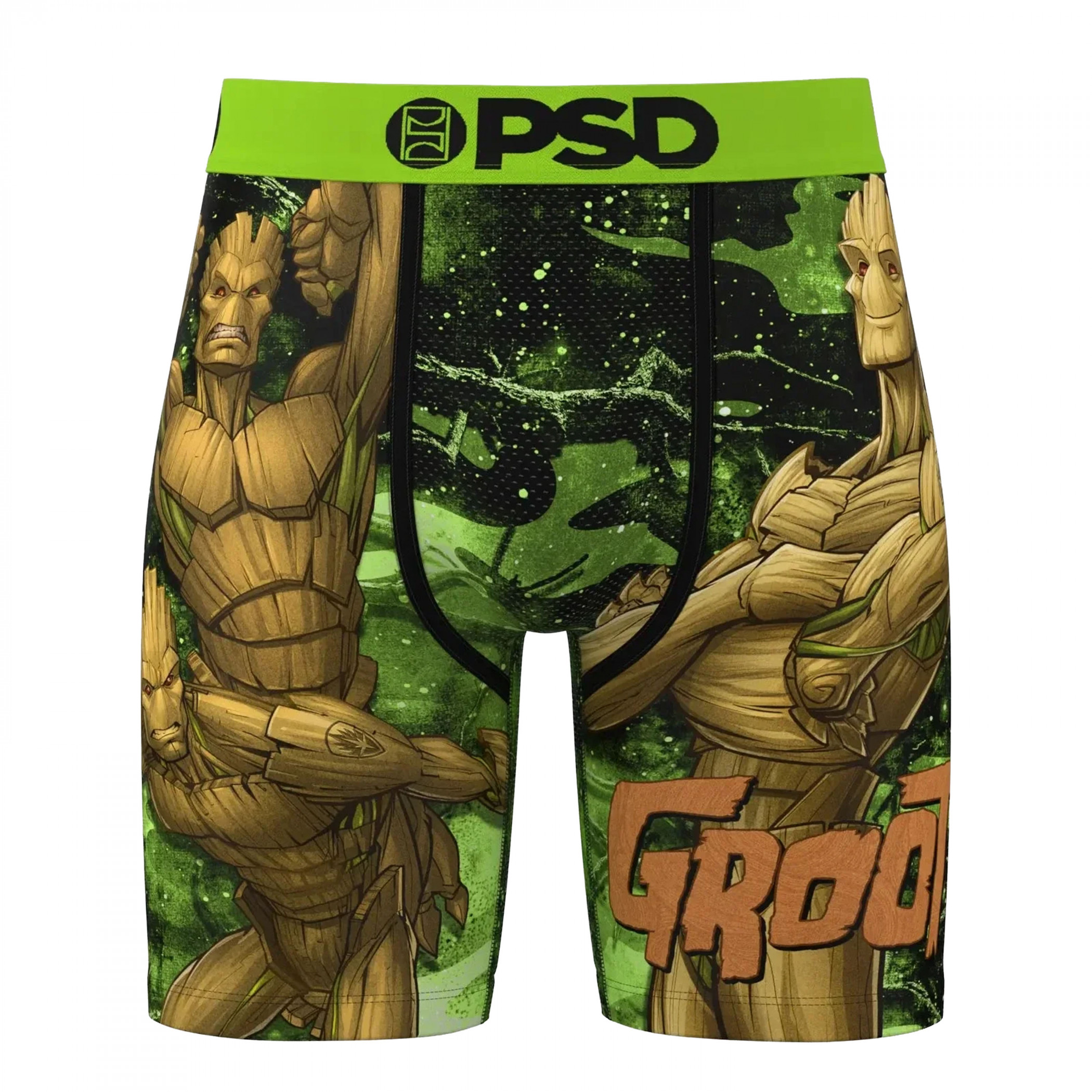 Guardians of the Galaxy I Am Groot PSD Boxer Briefs, Green