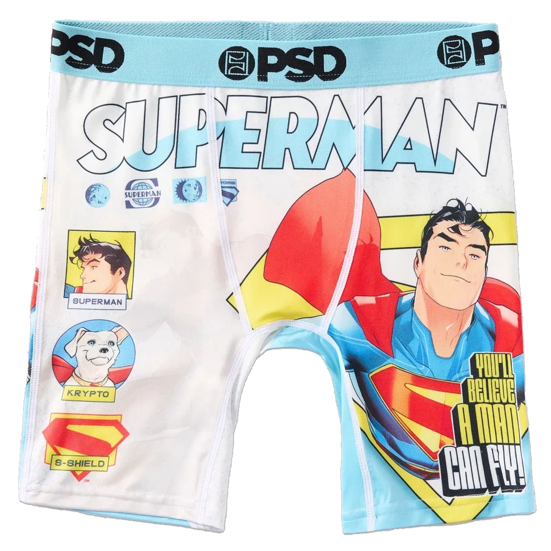Superman Flying Youth PSD Boxer Briefs, Multi-Color
