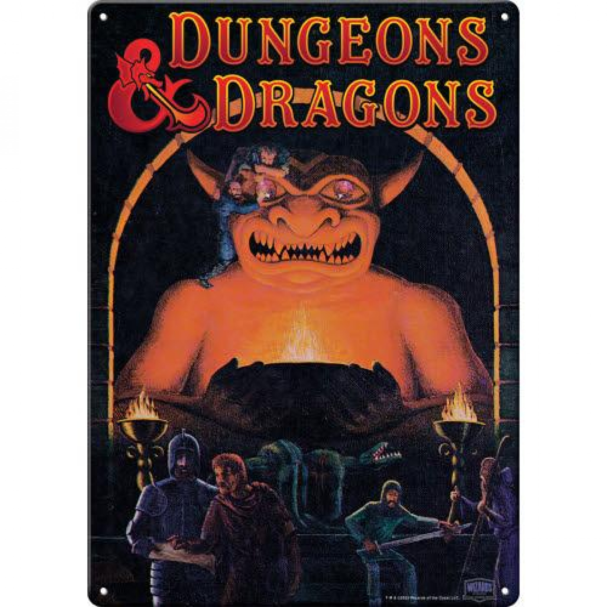 Dungeons & Dragons Handbook Metal Sign, Multi-Color