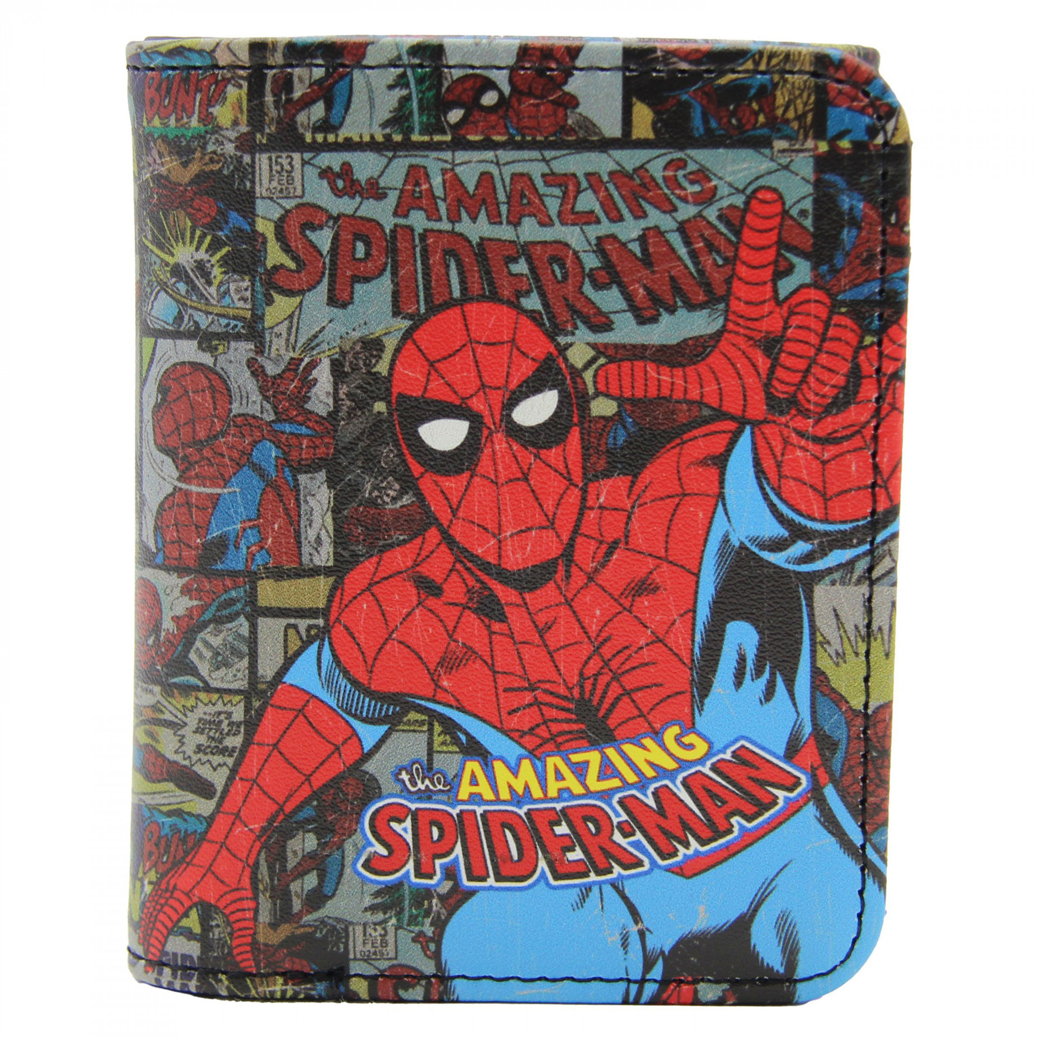 Spider-Man Cover Panels Trifold Wallet, Multi-Color