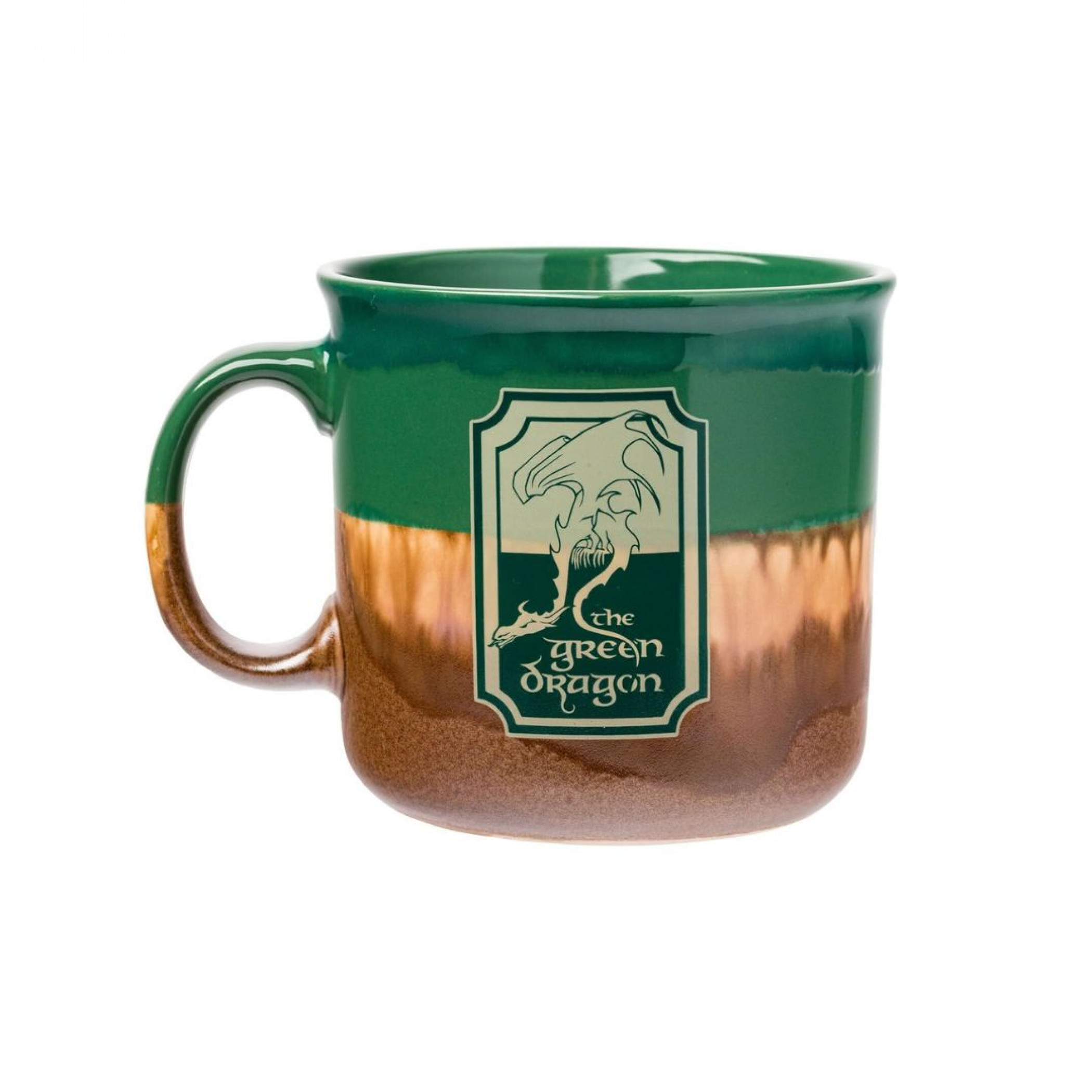 Lord of The Rings The Green Dragon Ceramic Camper Mug, Green