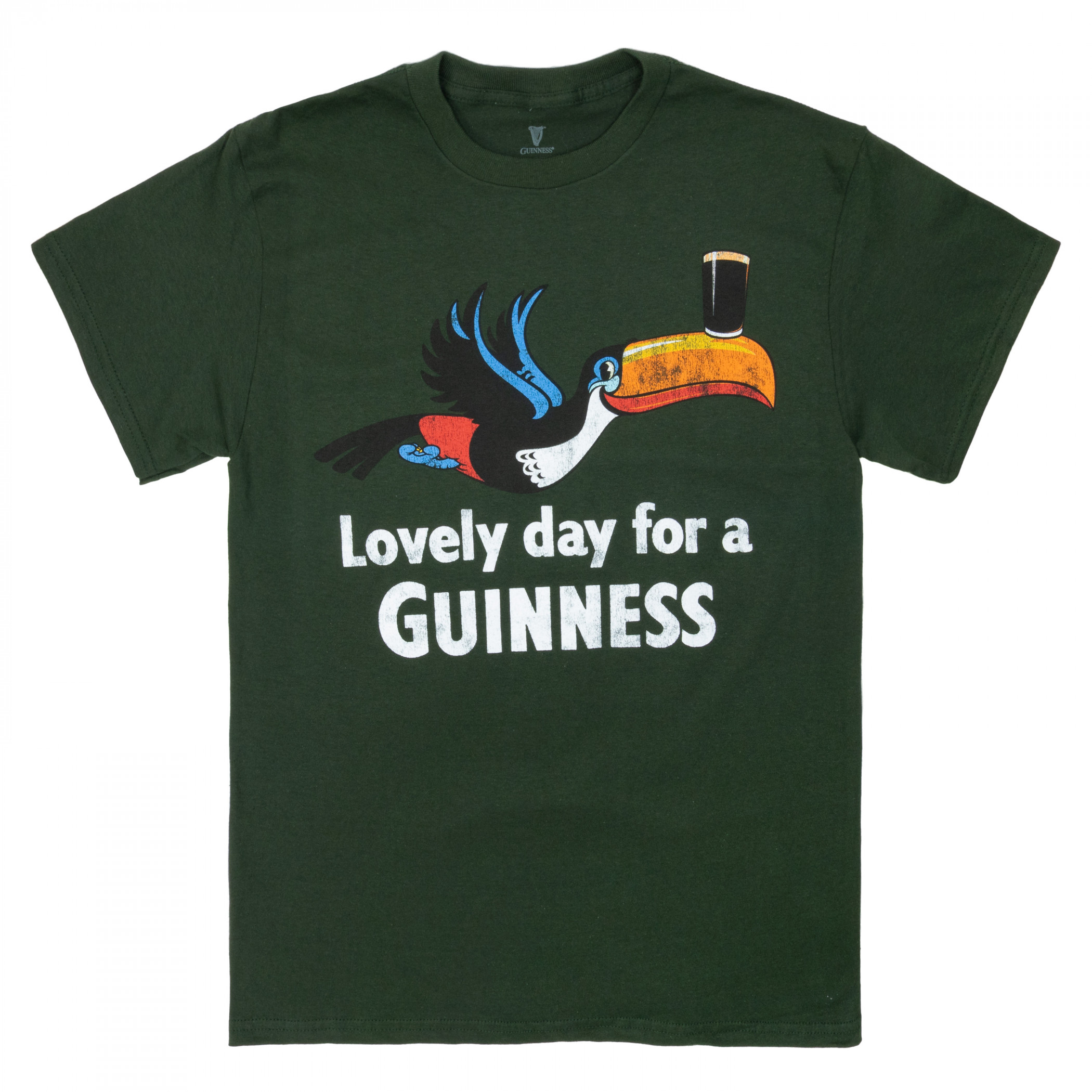 Guinness Lovely Day Toucan Hunter Green T-Shirt