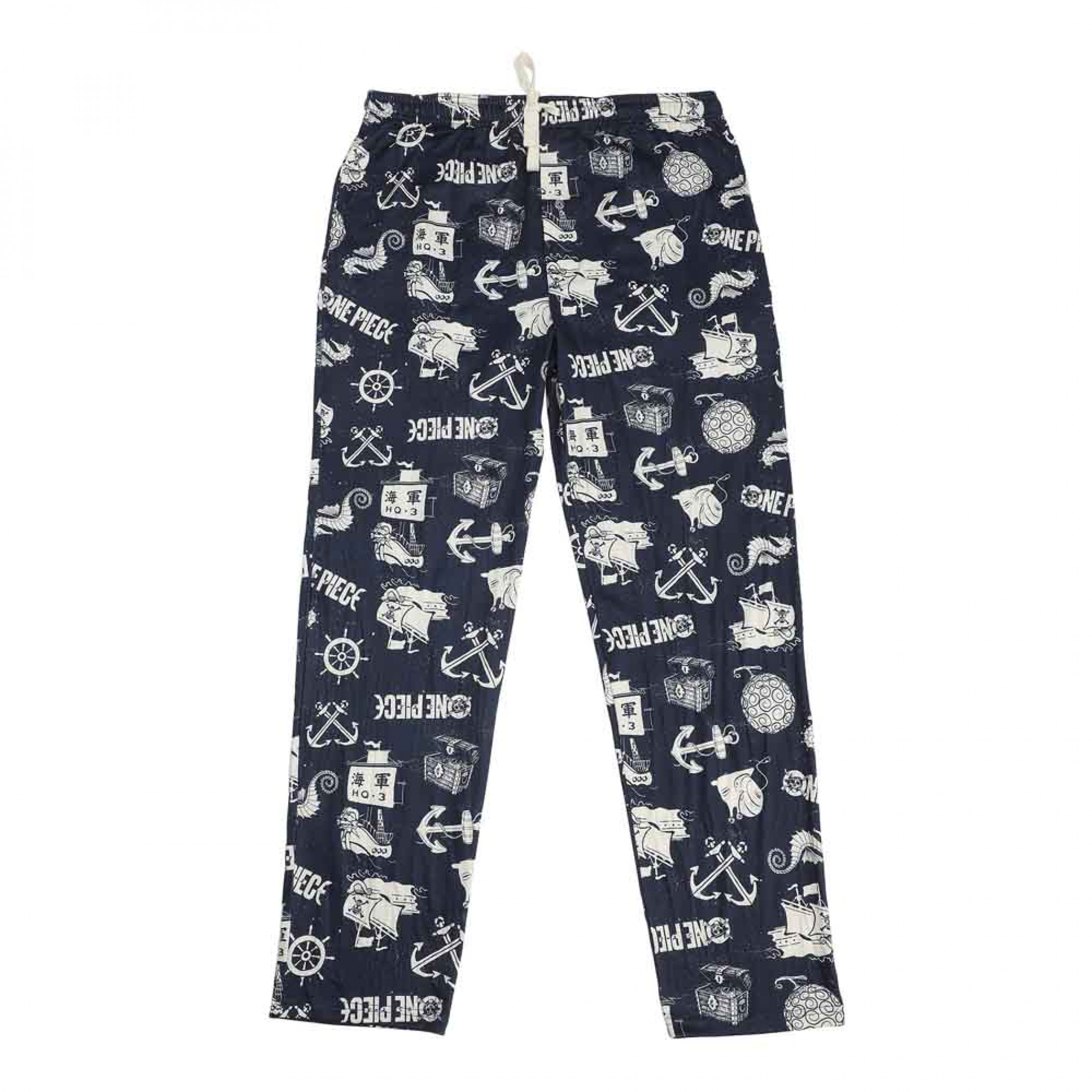 One Piece Live Action Icon and Logo Toss Pajama Pants, Blue