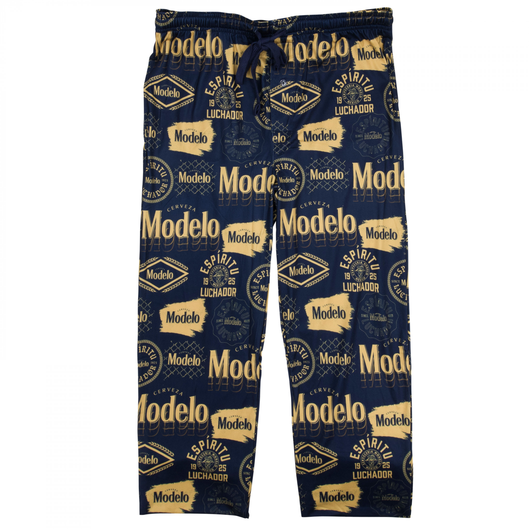 Modelo Especial Gold Logo Print on Navy Pajama Pants