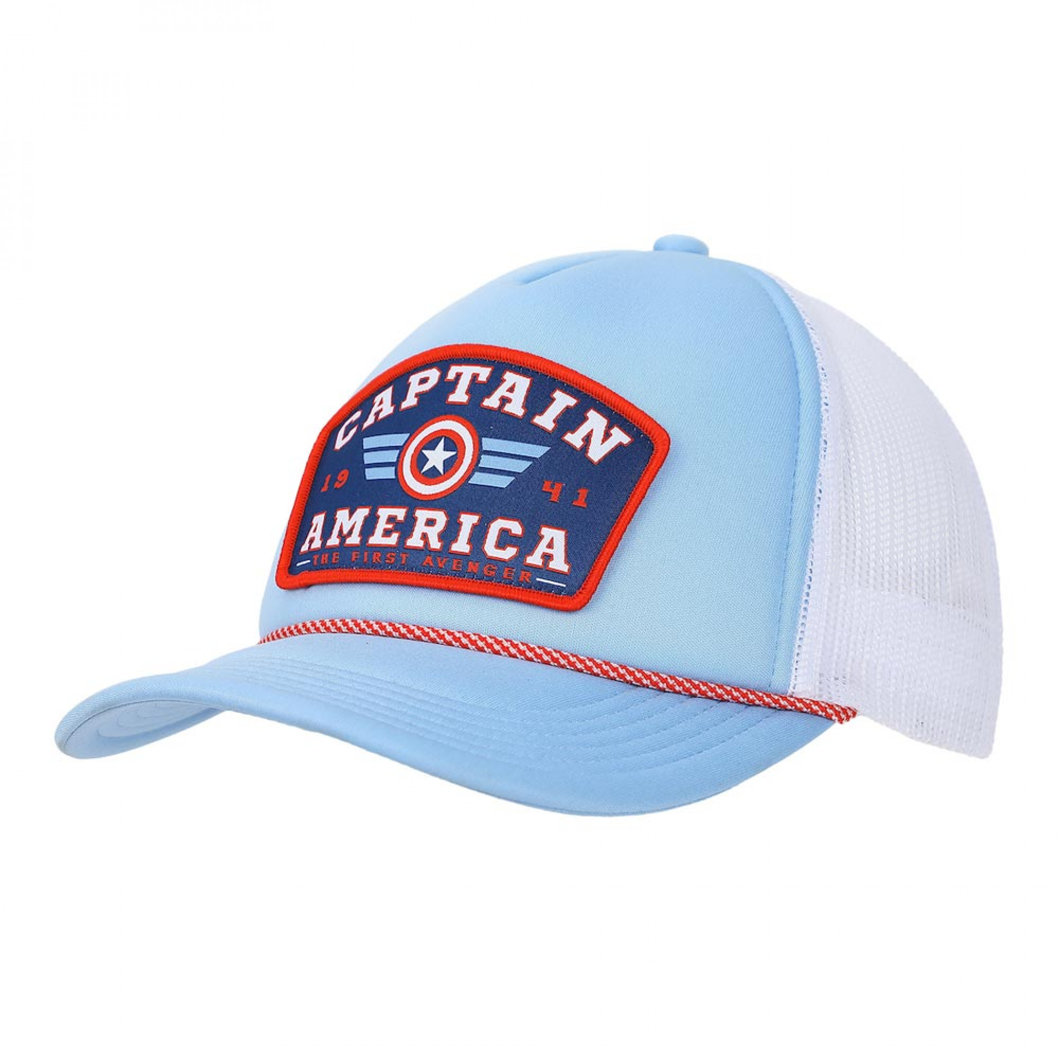 Captain America Woven Label Foam Trucker Hat, Multi-Color