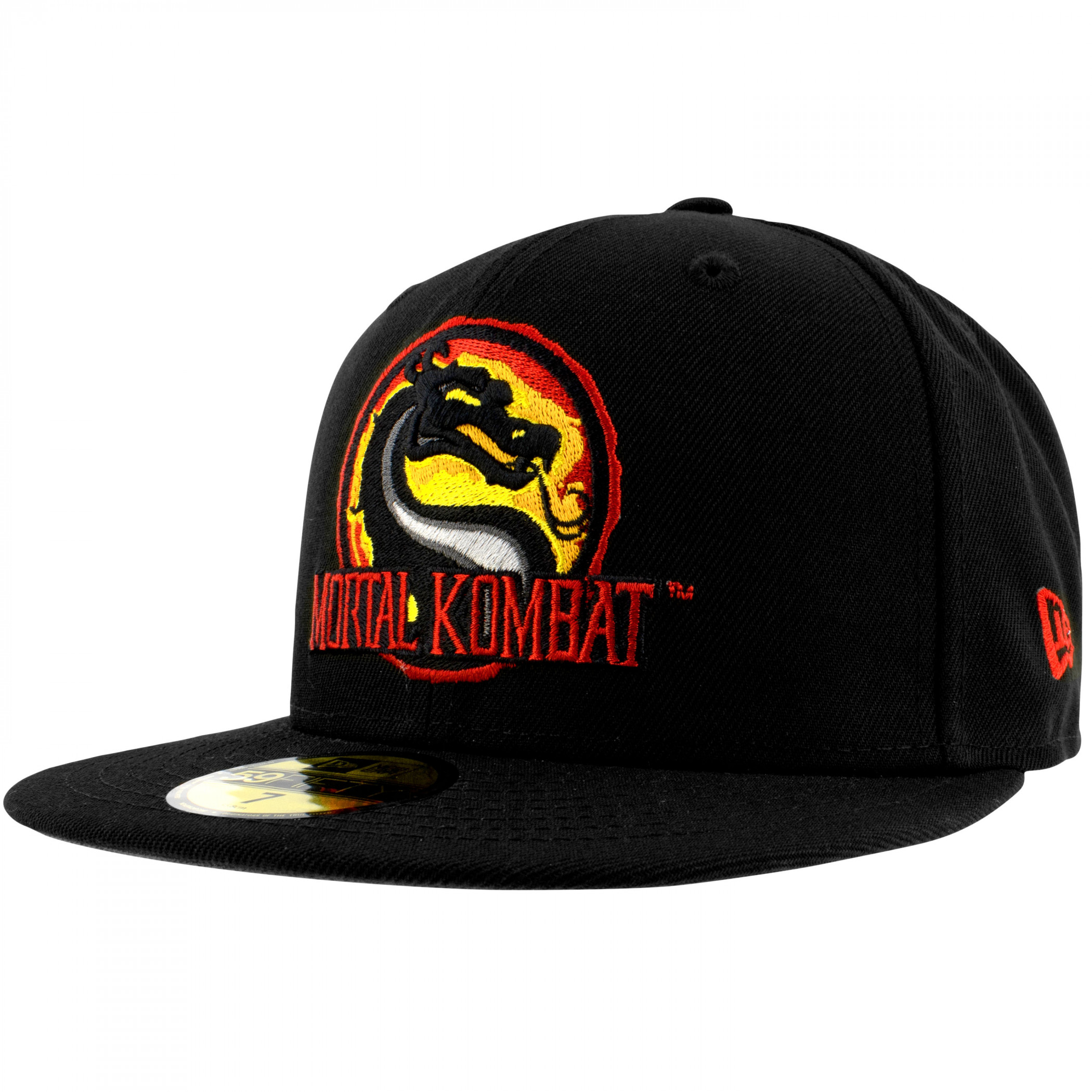 Mortal Kombat Classic Logo 59Fifty Fitted Hat, Black