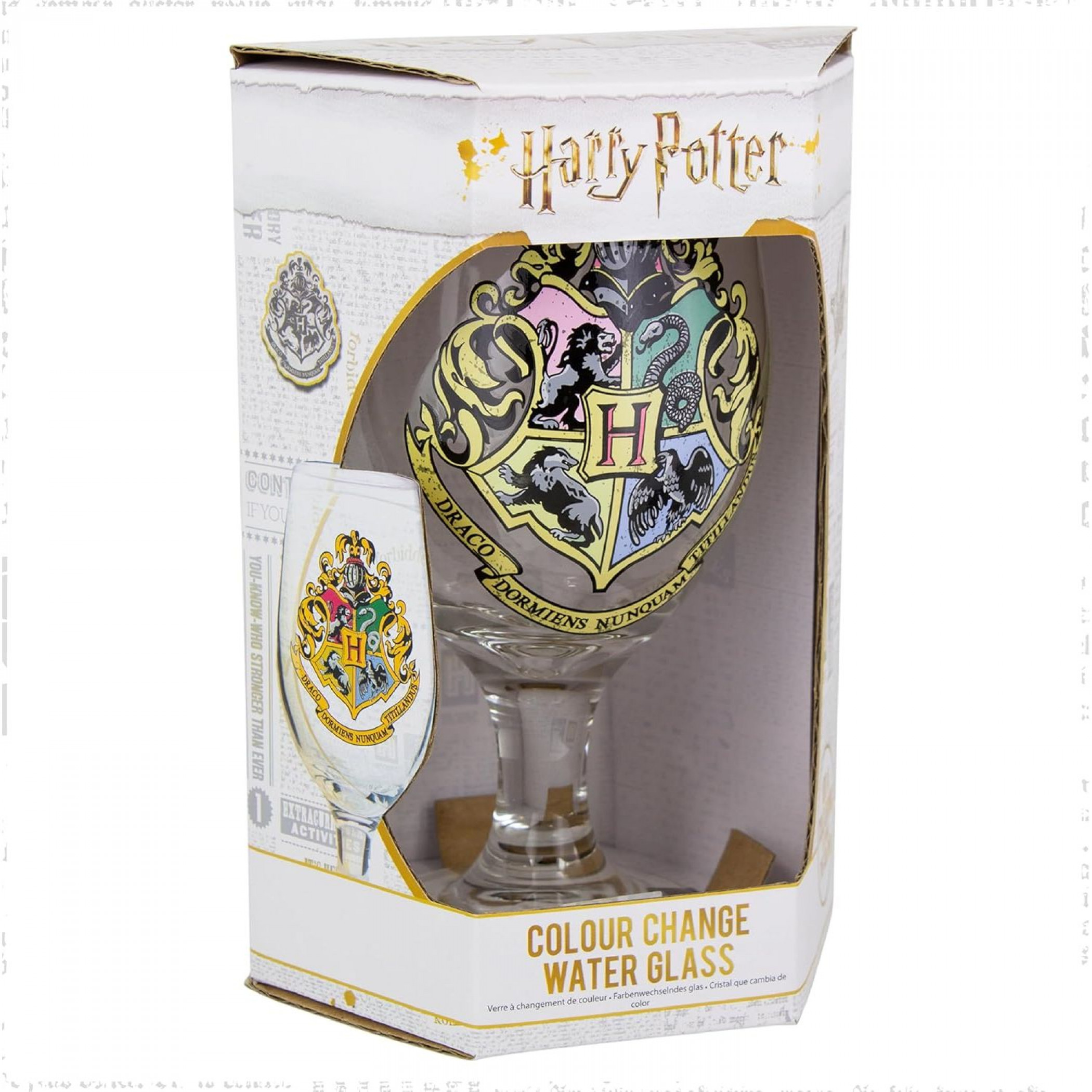 Harry Potter Hogwarts Colour Change Water Glass