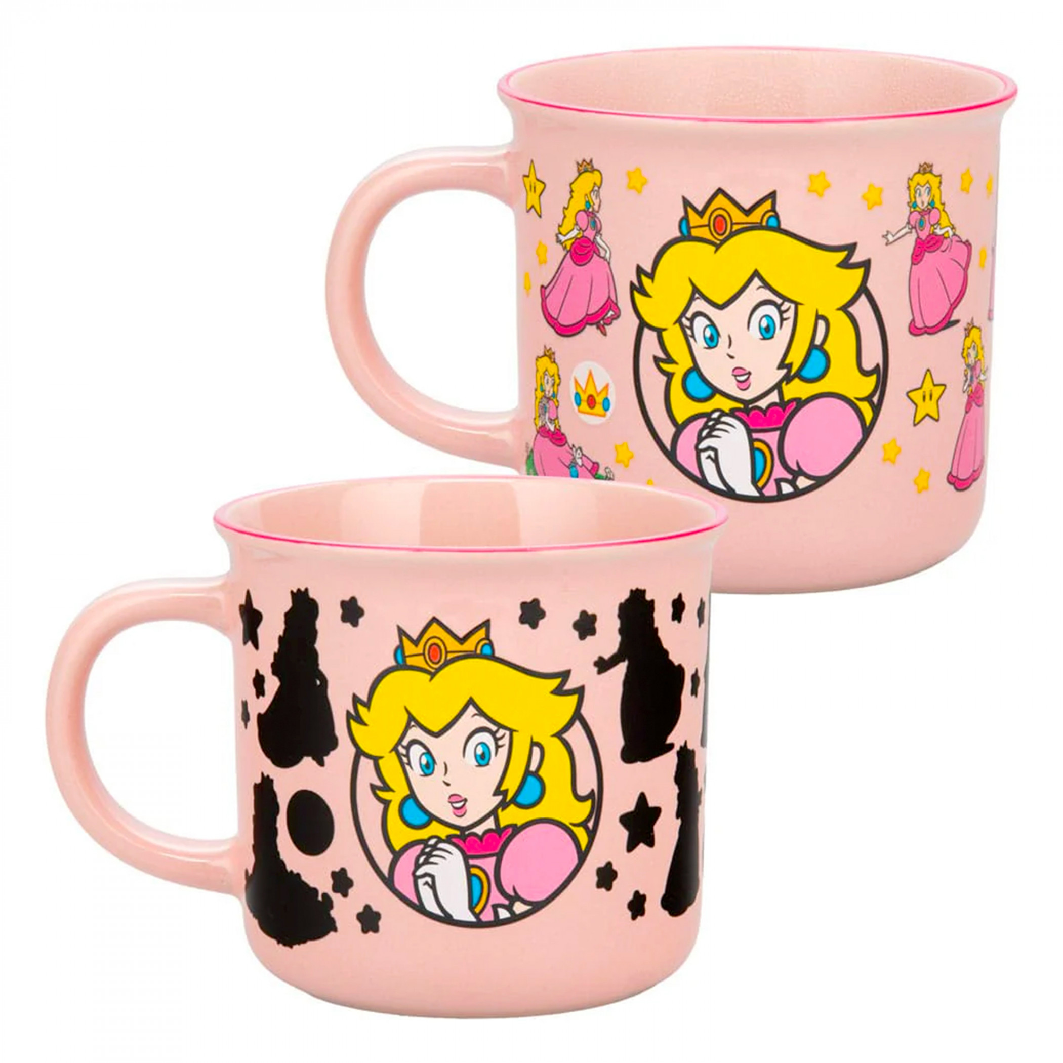 Super Mario Bros Princess Peach Heat Change Ceramic Mug, Multi-Color