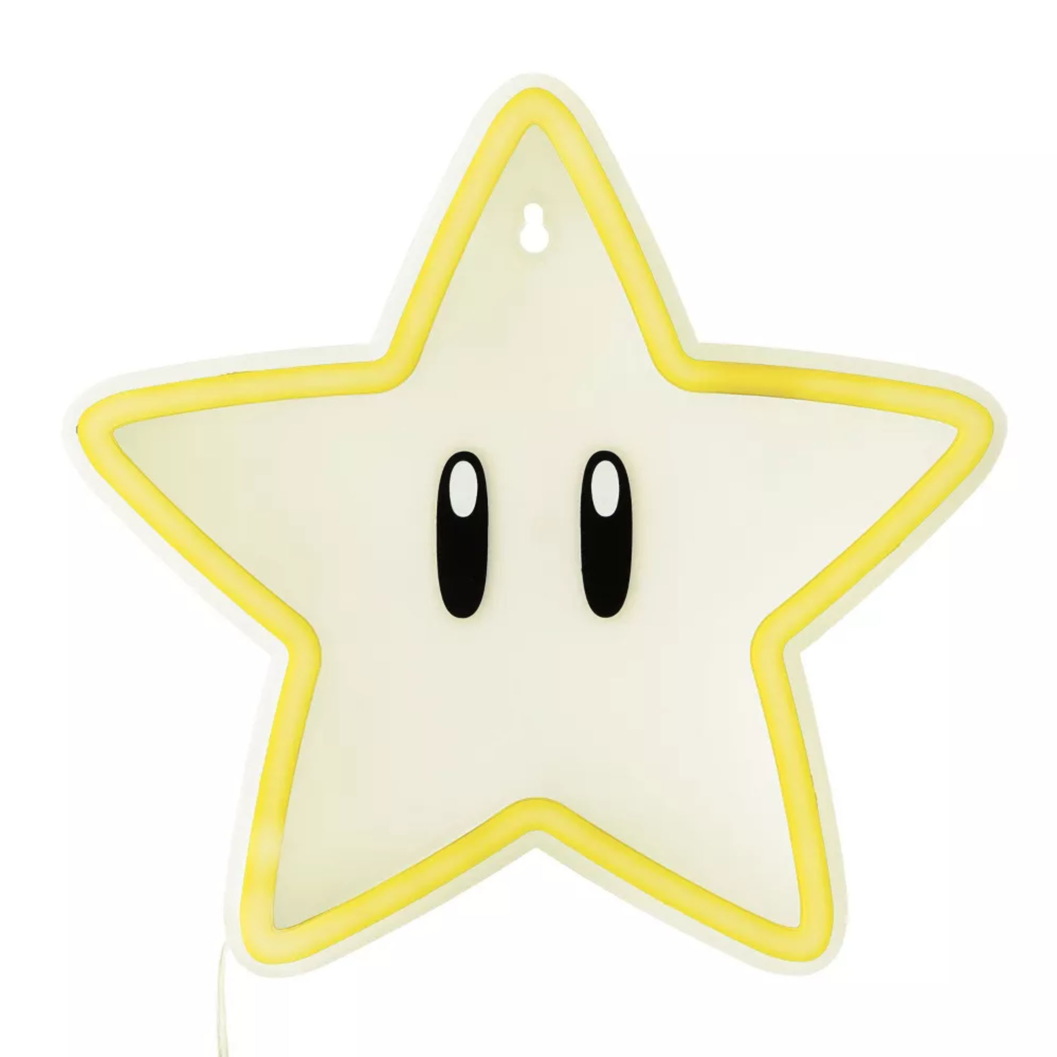 Super Mario Bros Super Star Wall Mountable LED Neon Light, Yellow