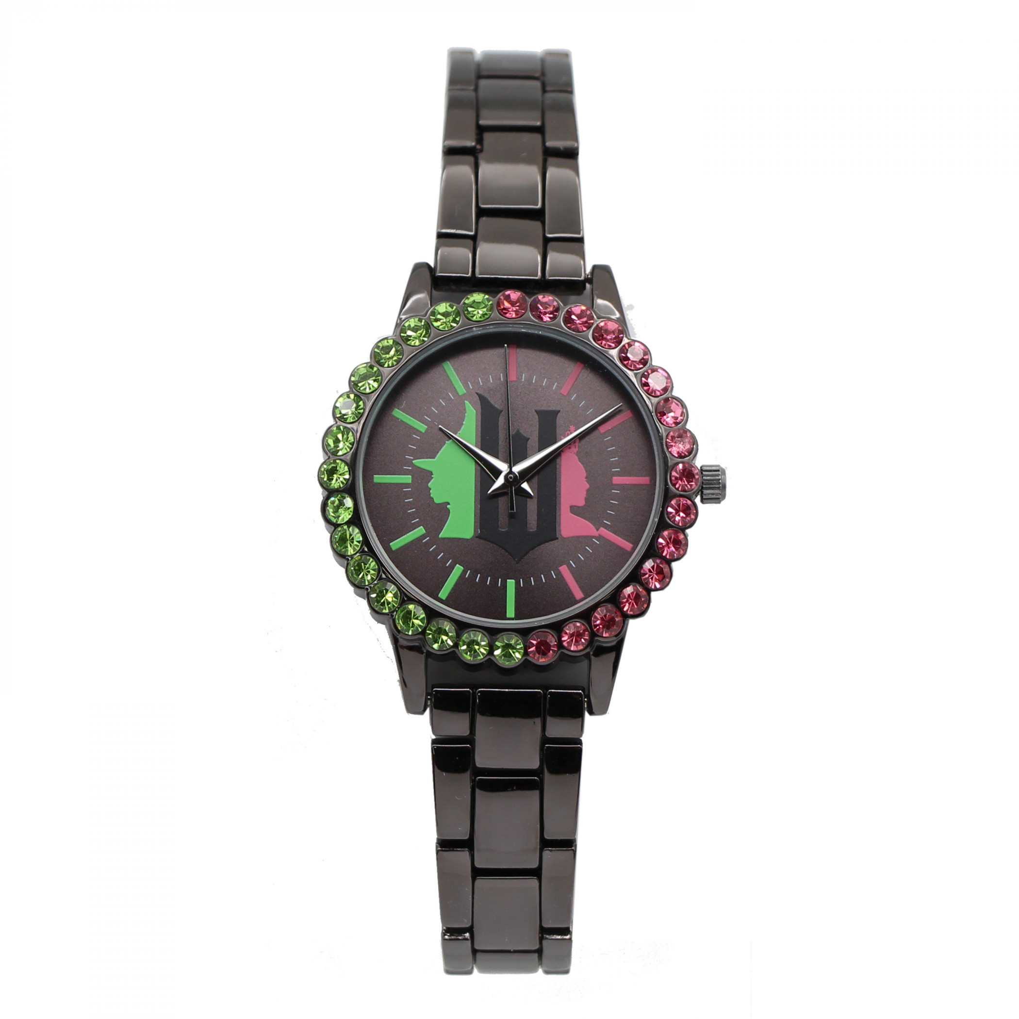 Wicked Elphaba and Glinda Analog Watch with Metal Band, Black