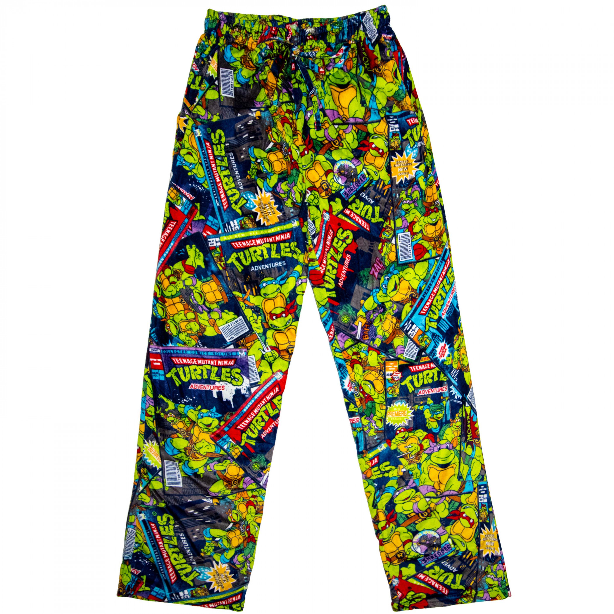 Teenage Mutant Ninja Turtles Magazine Covers Men's Sleep Pants, Multi-Color