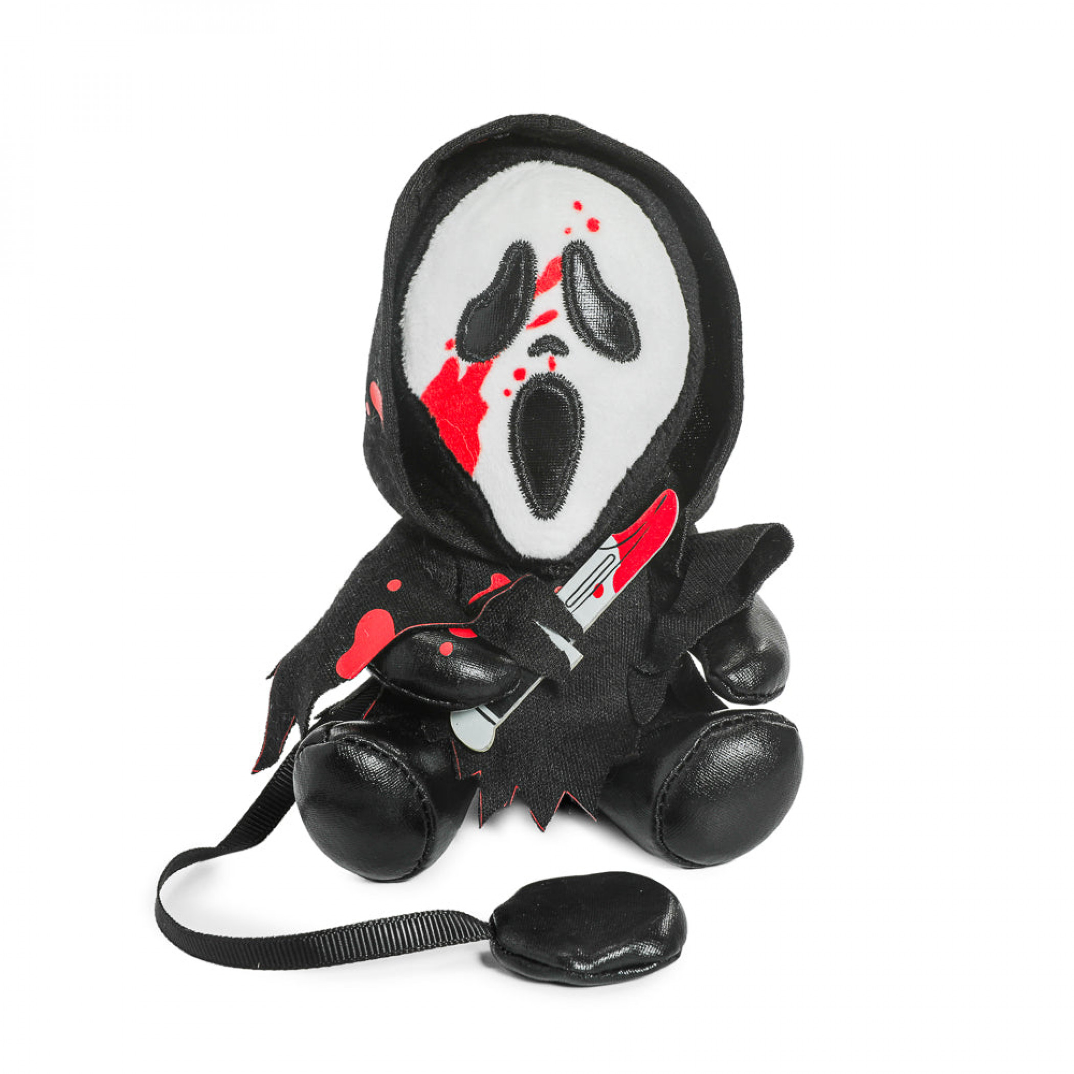 Scream Ghost Face with Bloody Knife Magnetic Shoulder Phunny Plush, Multi-Color