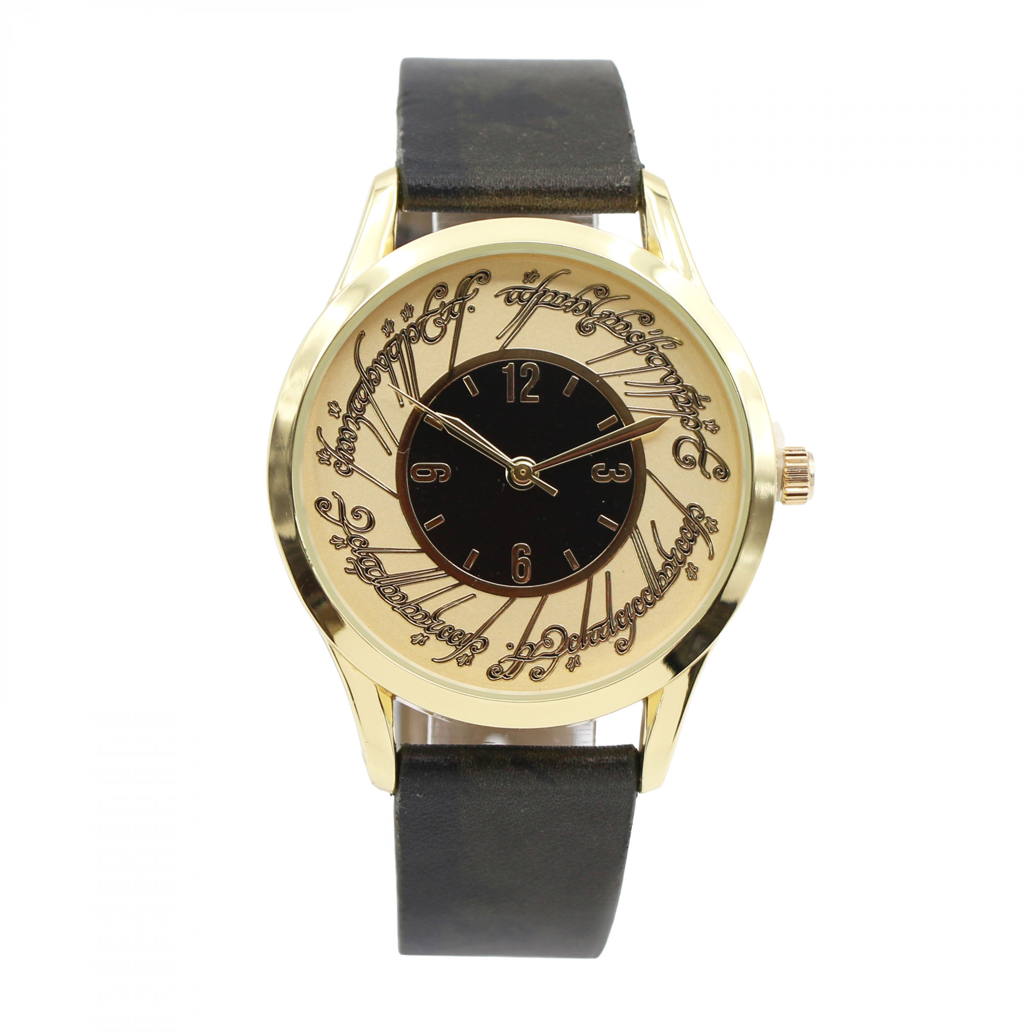 Lord of The Rings The One Crystal Brushed Dial Analog Watch, Gold