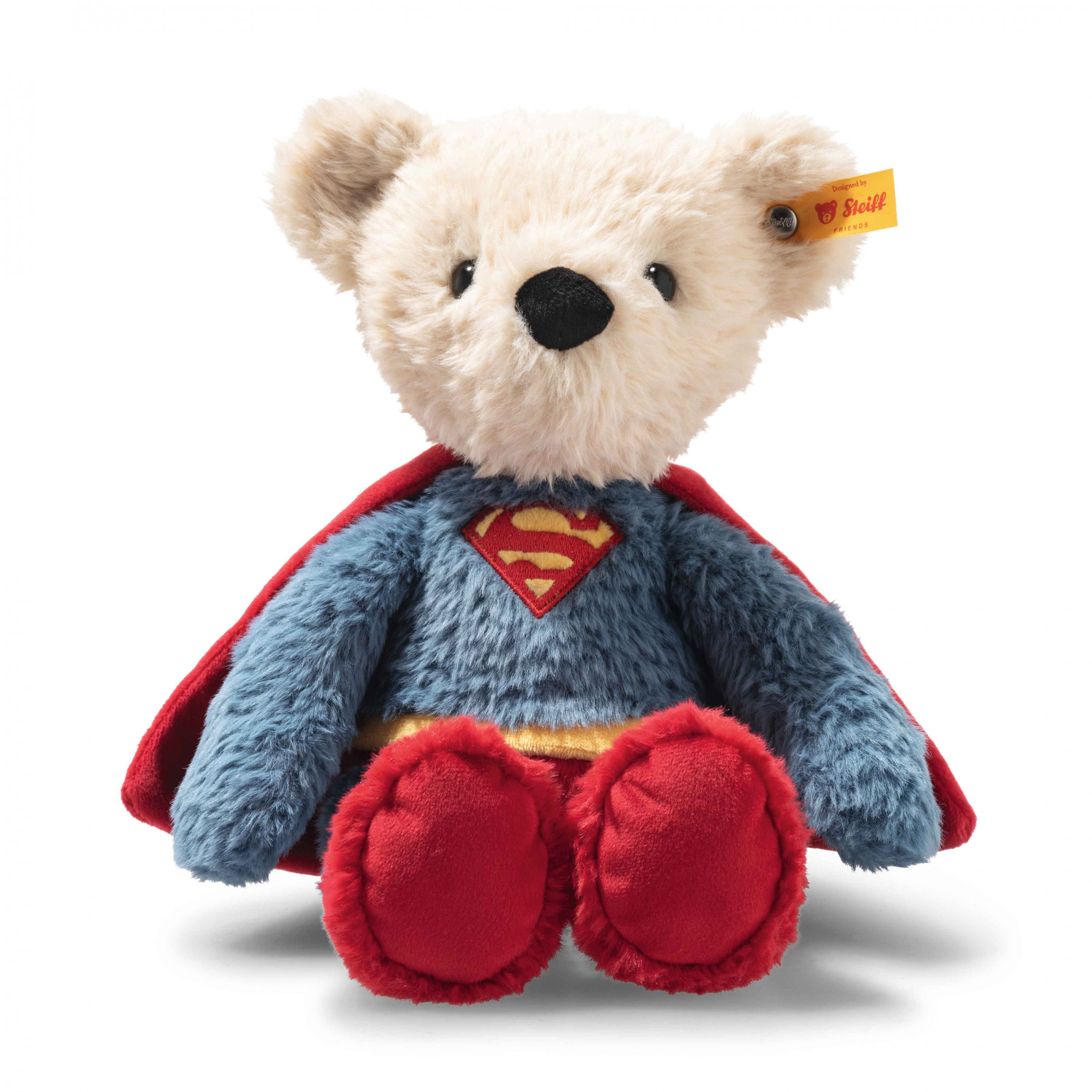Superman Hand-Made Teddy Bear by Steiff, Multi-Color