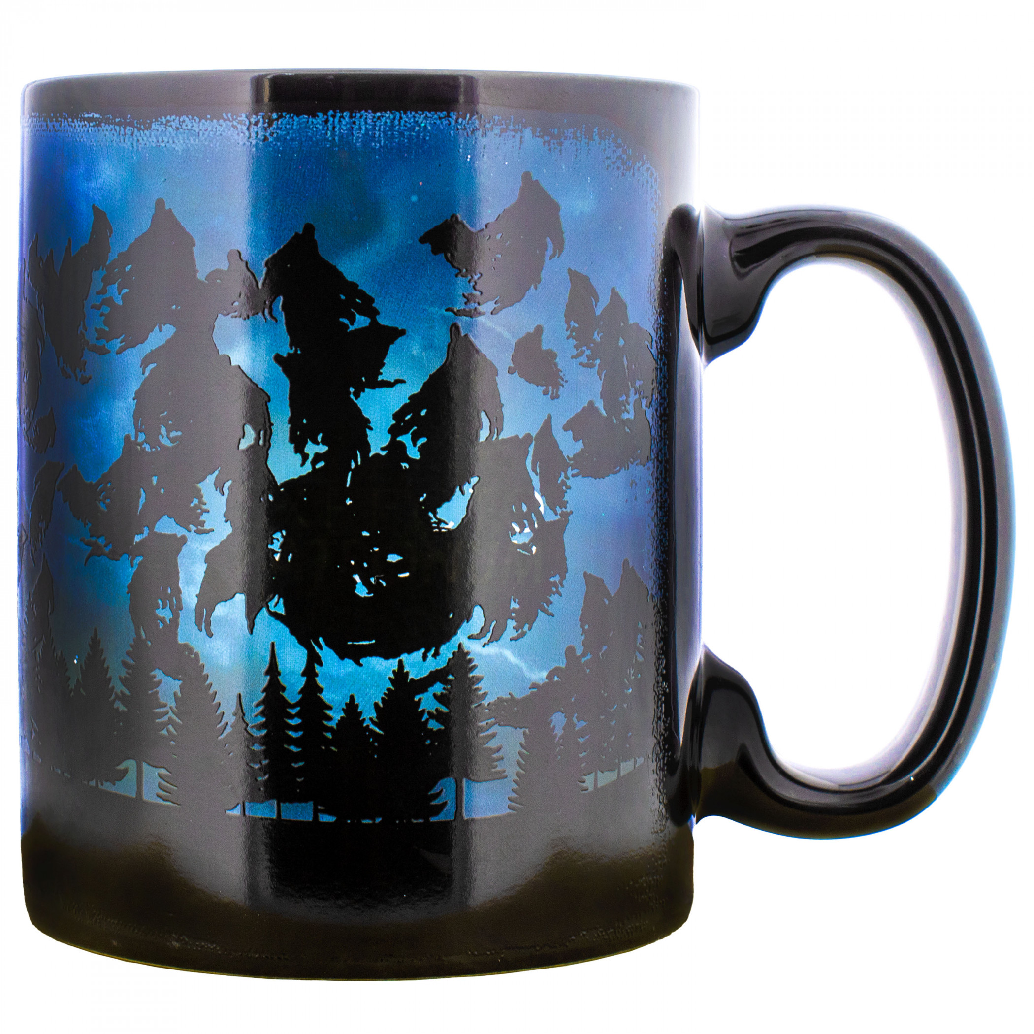 Harry Potter (Expecto Patronum) Morphing Mugs Heat-Change 16oz Mug, Black