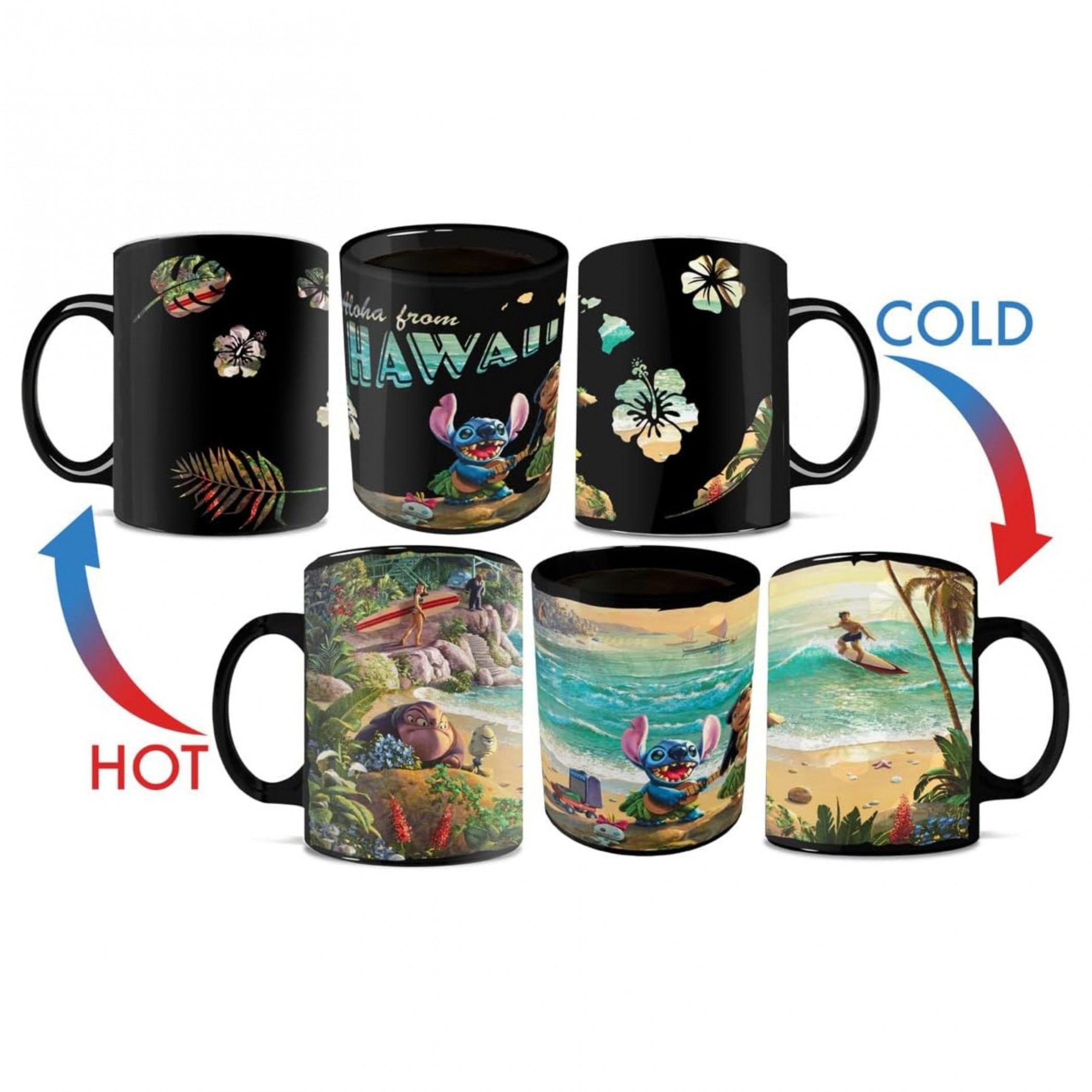 Lilo and Stitch Morphing Mugs Heat-Change 16oz Mug, Multi-Color