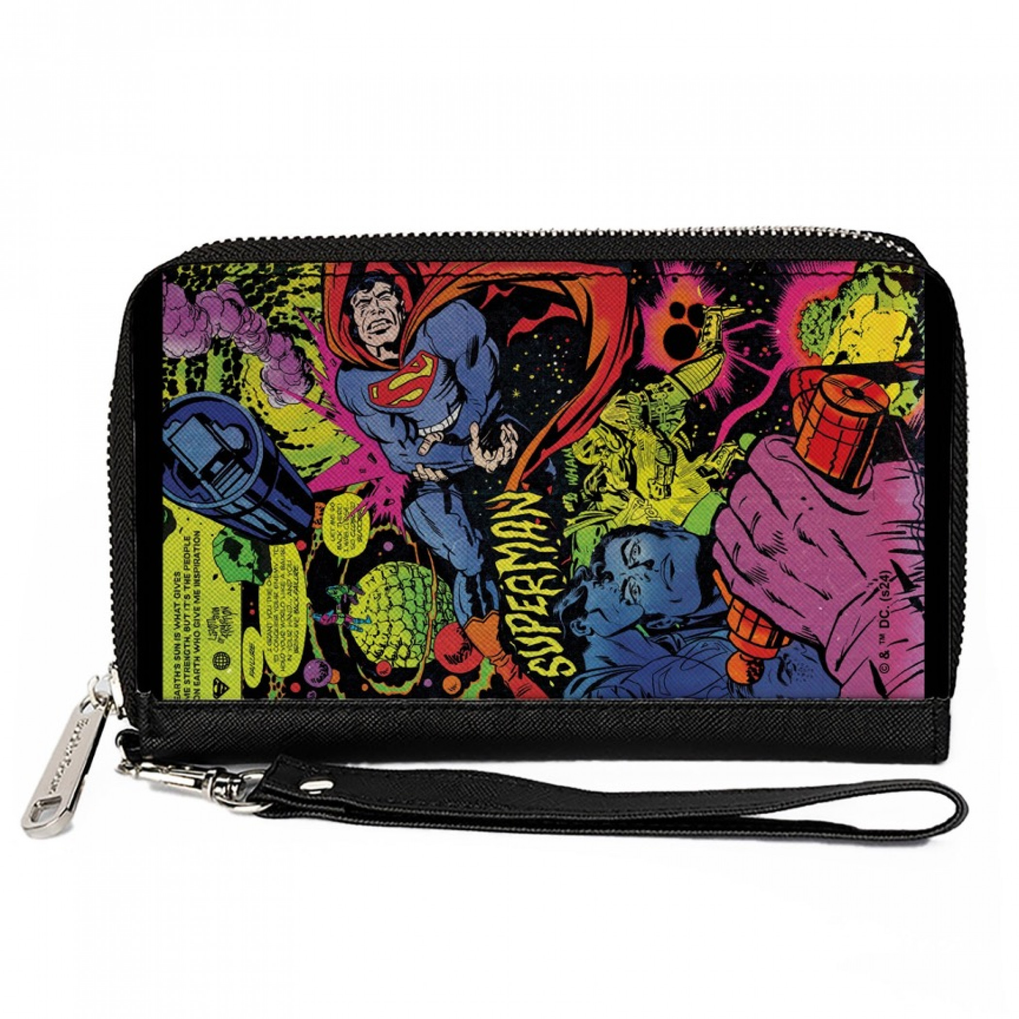 Superman Last Son of Krypton Zip Around Wallet, Multi-Color