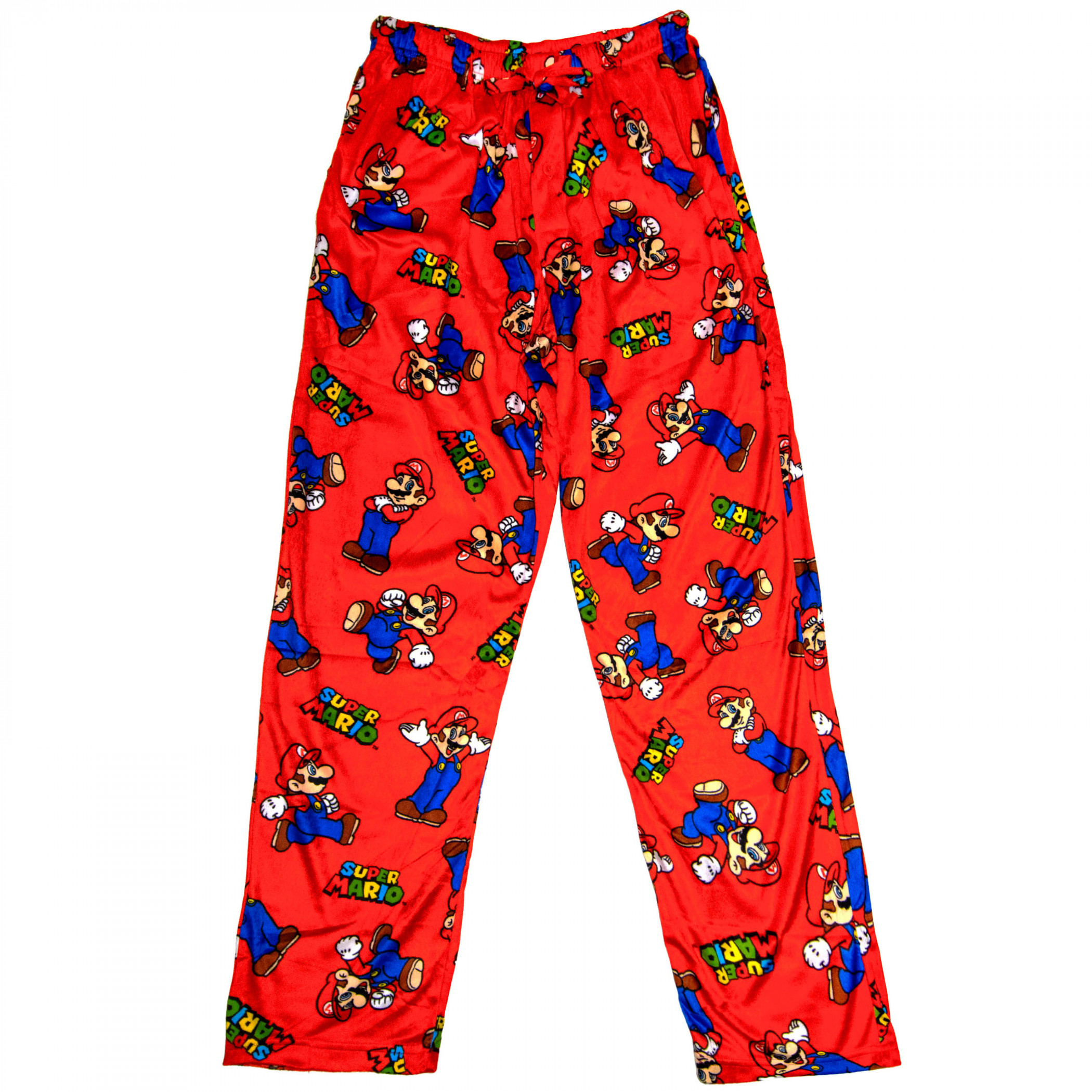 Super Mario Bros. Pose Collage Sleep Pants, Red