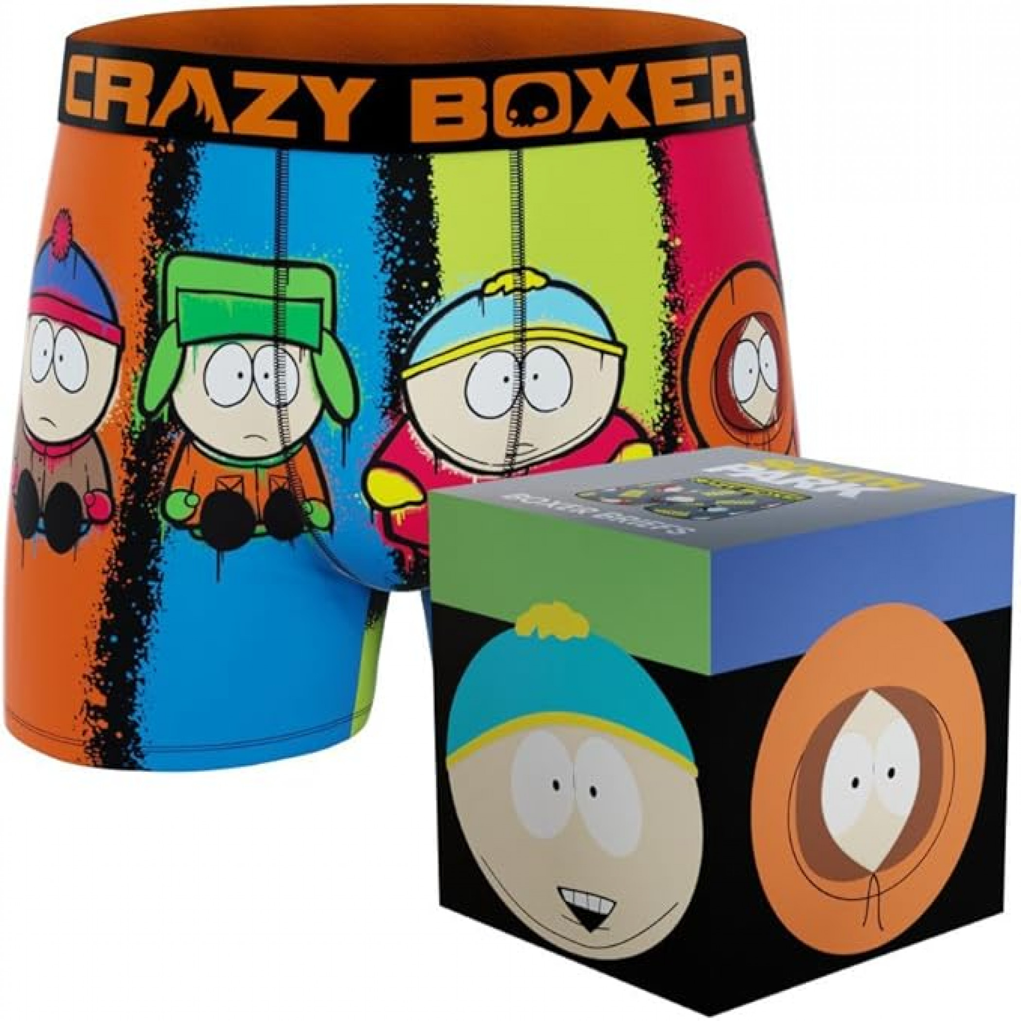 Crazy Boxer South Park Line Up Boxer Briefs