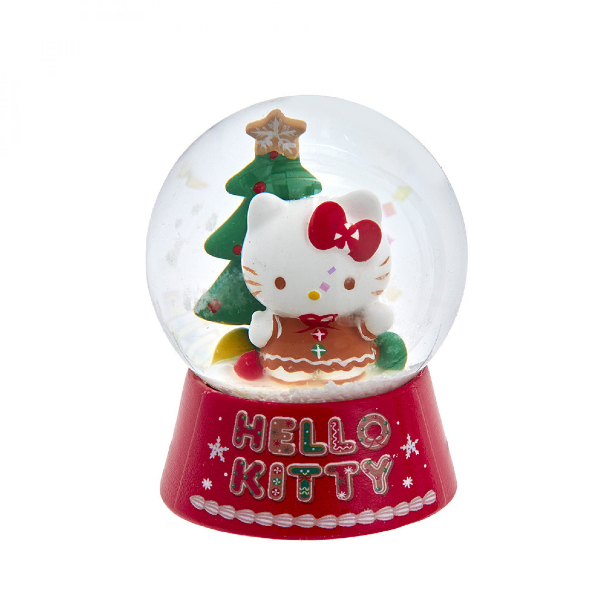 Hello Kitty Christmas Tree Mini Holiday Water Globe, Multi-Color