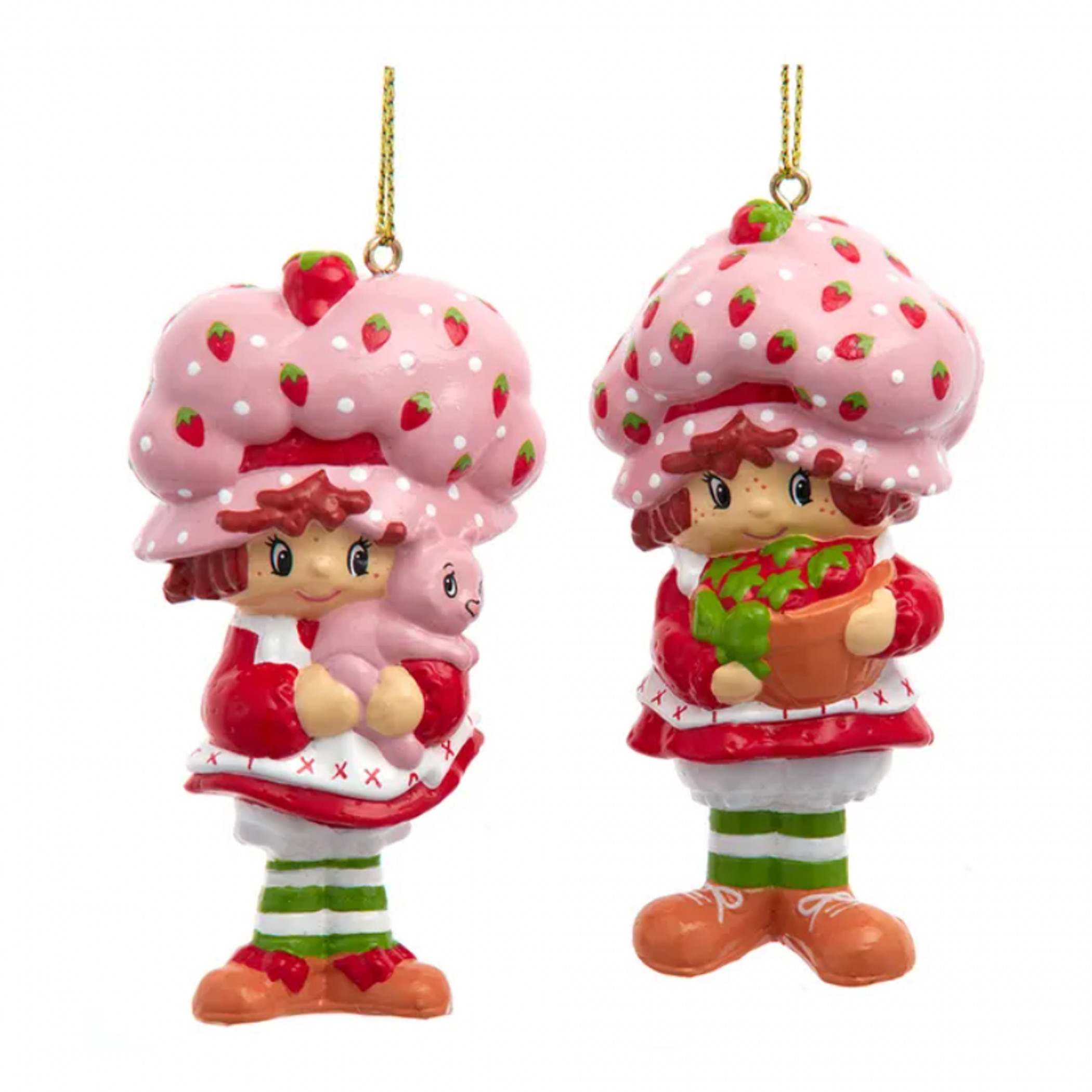 Strawberry Shortcake Blow Mold Holiday Ornaments 2-pack, Multi-Color