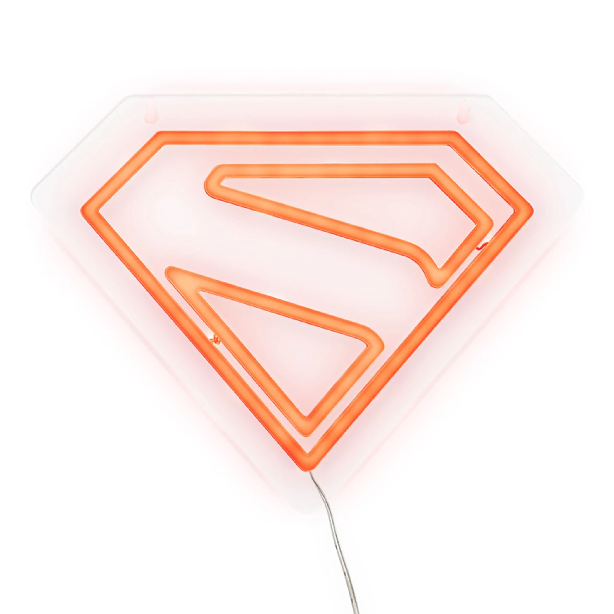 Superman 2025 James Gunn Logo Neon Mountable Light, Red