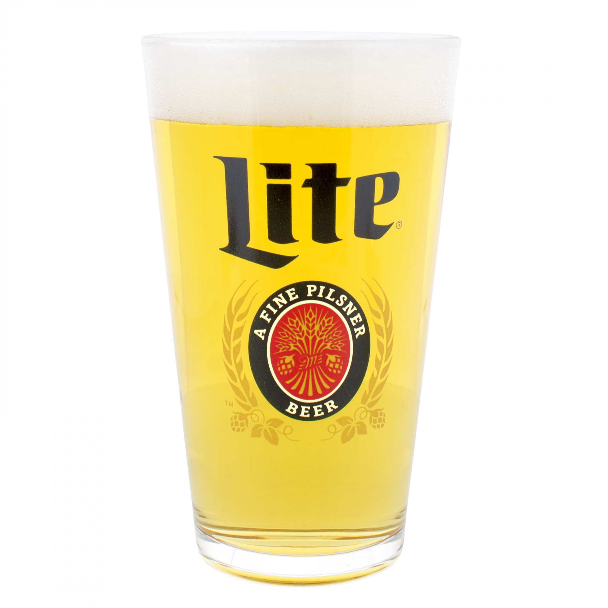 Miller Lite Classic Logo 2-Pack Pint Glass Set
