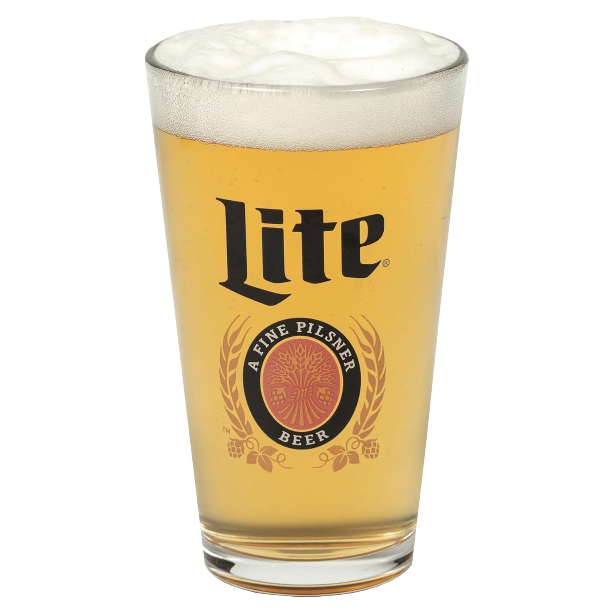 Miller Lite Classic Logo 2-Pack Pint Glass Set