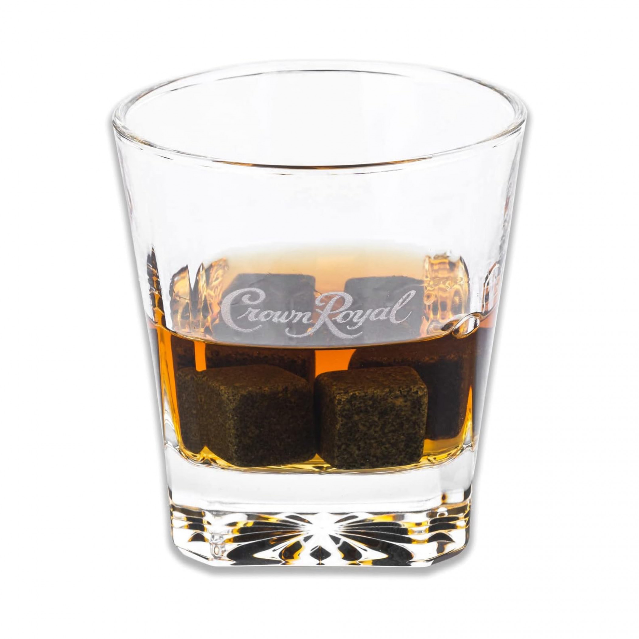 Crown Royal Whiskey Glasses and Whiskey Stone Set