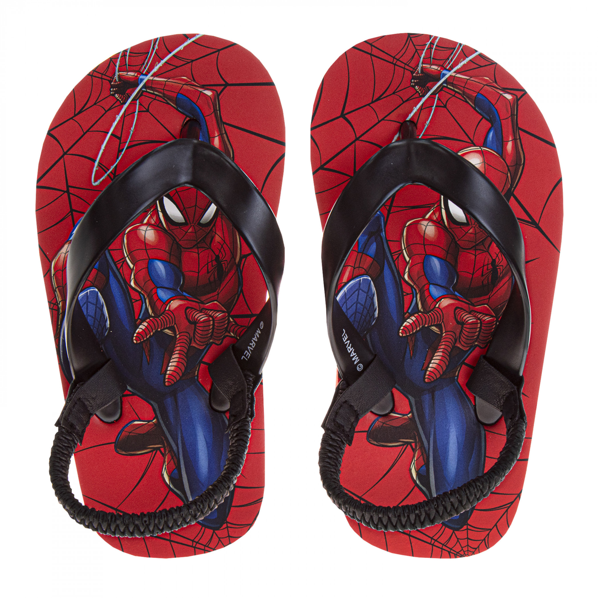 Spider-Man Web Swing Kid's Slide Sandals, Red