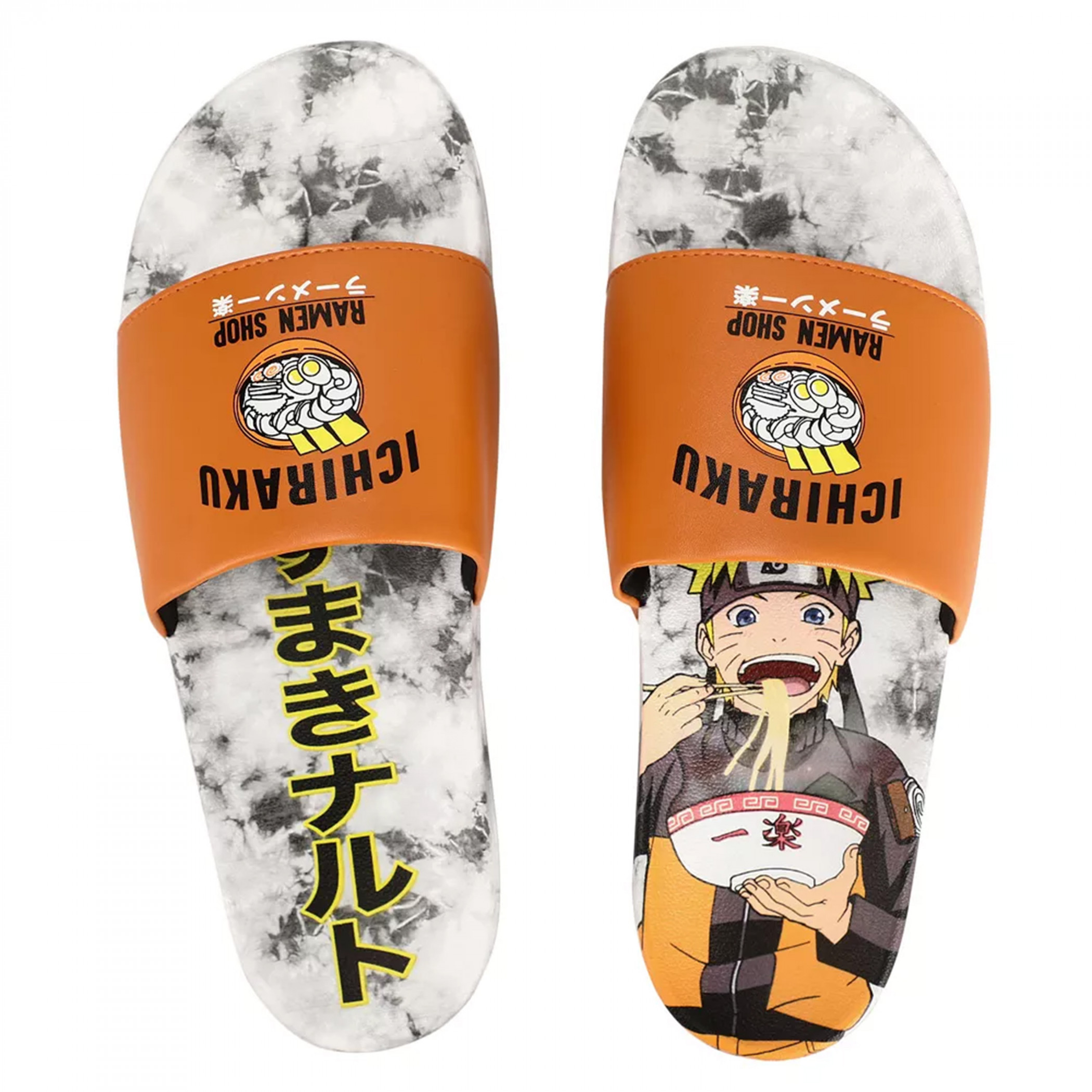 Naruto Shippuden Ichiraku Ramen Shop Men’s Slides, Multi-Color