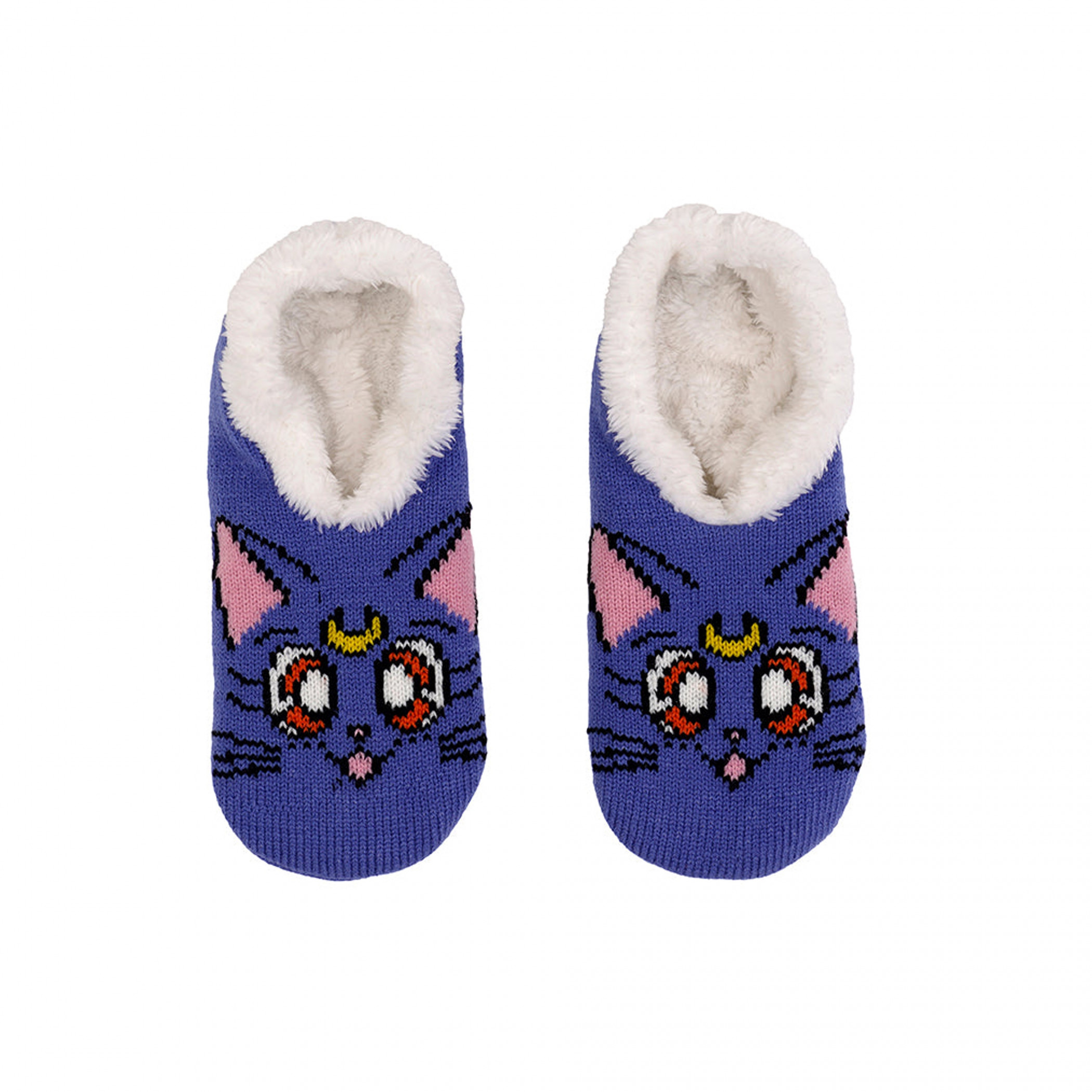 Sailor Moon Luna Plush Slip-On Socks, Multi-Color
