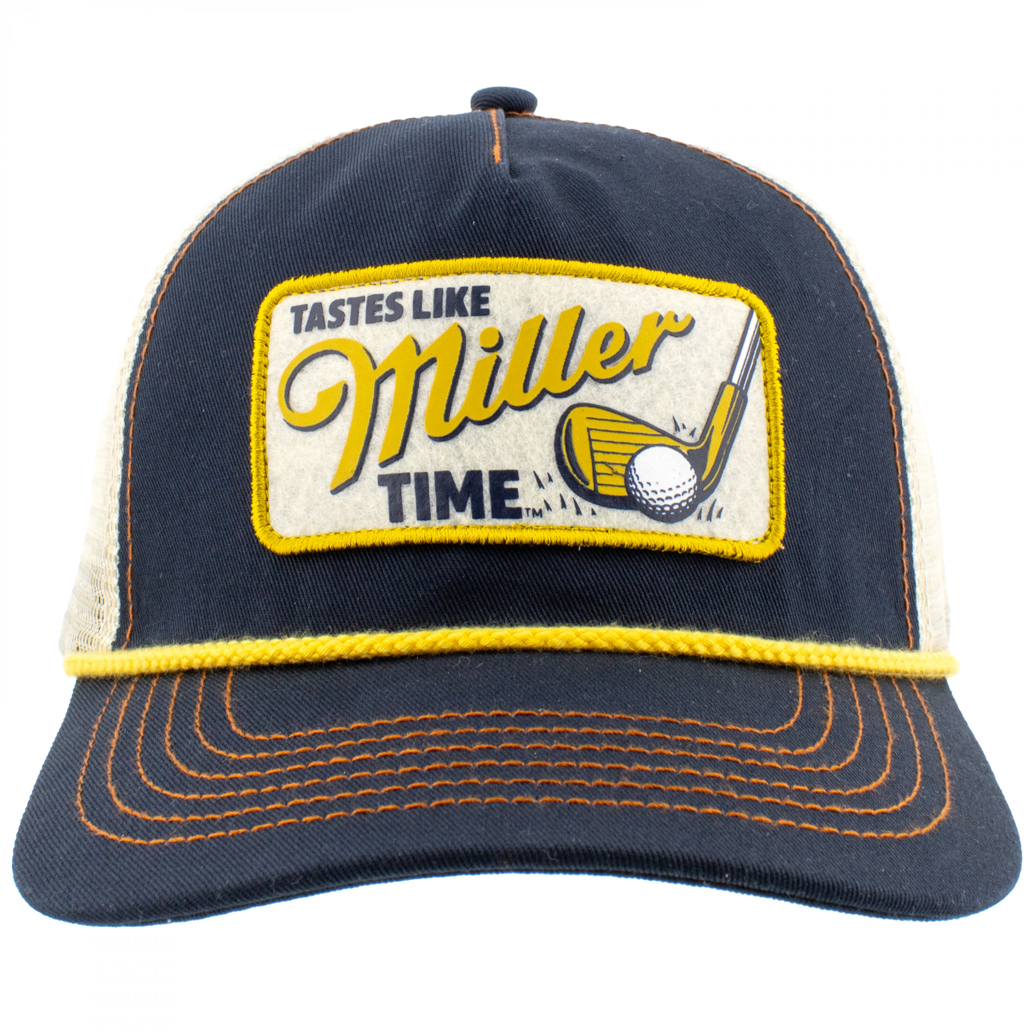 Miller Time Lite Felt Golf Club Patch Snapback Hat