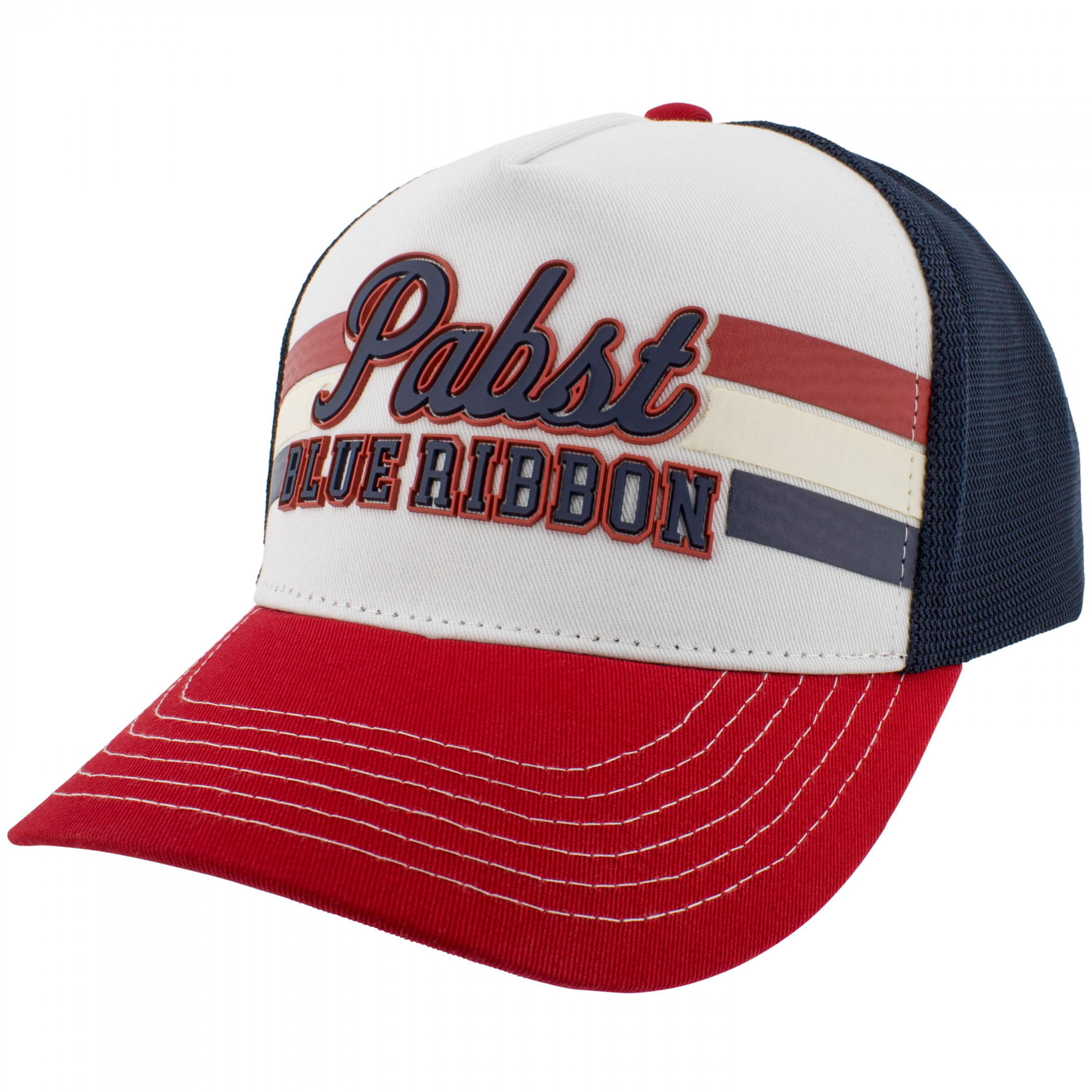Pabst Blue Ribbon Rubber Print Trucker Hat