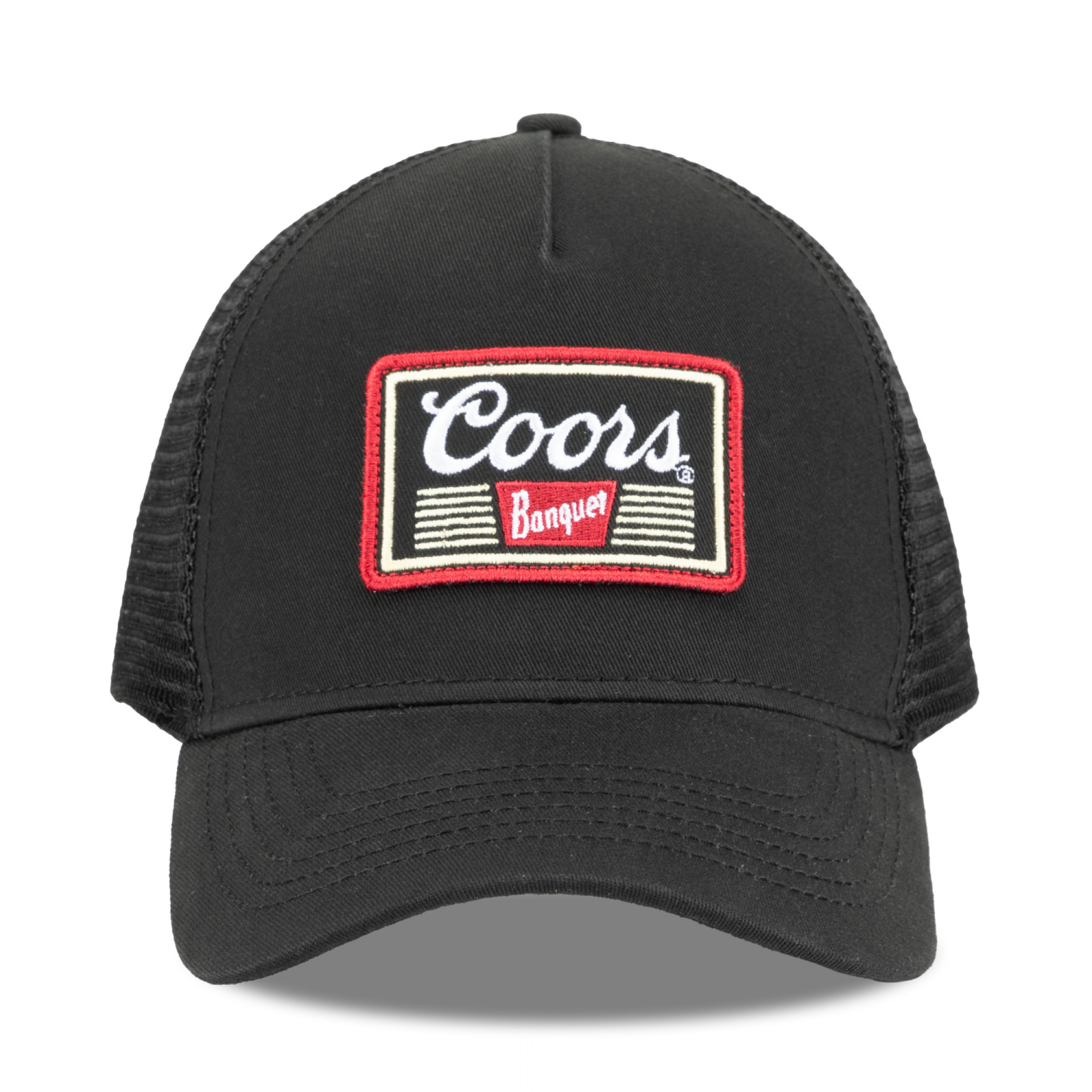 Coors Banquet Embroidered Patch Black Colorway Trucker Hat