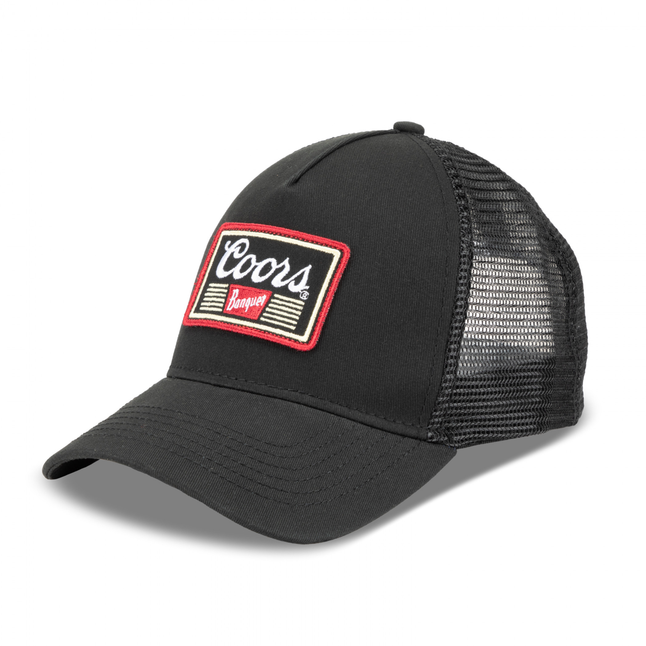 Coors Banquet Embroidered Patch Black Colorway Trucker Hat