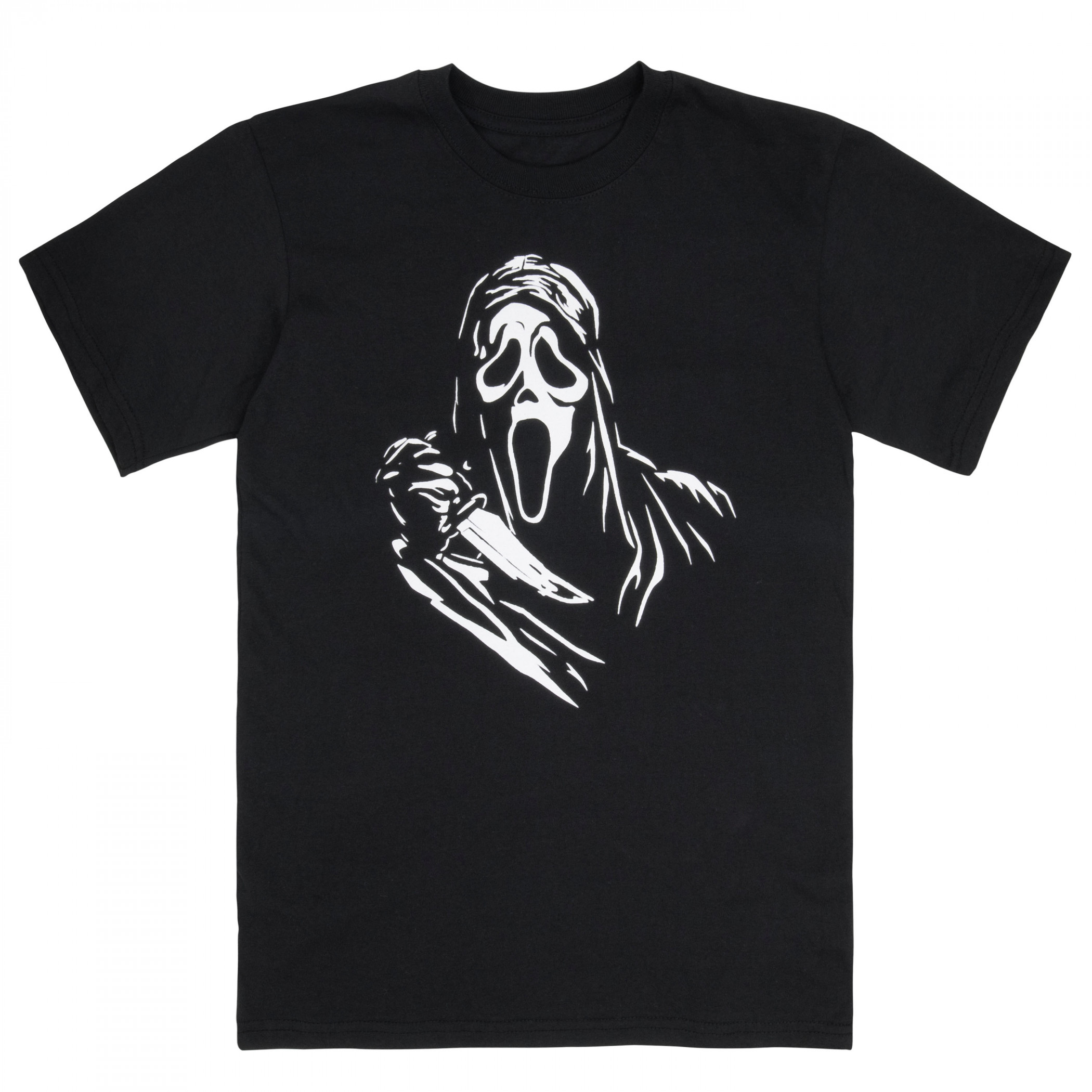 Scream Ghost Face Hard Shadow T-Shirt Black - Picture 3 of 12