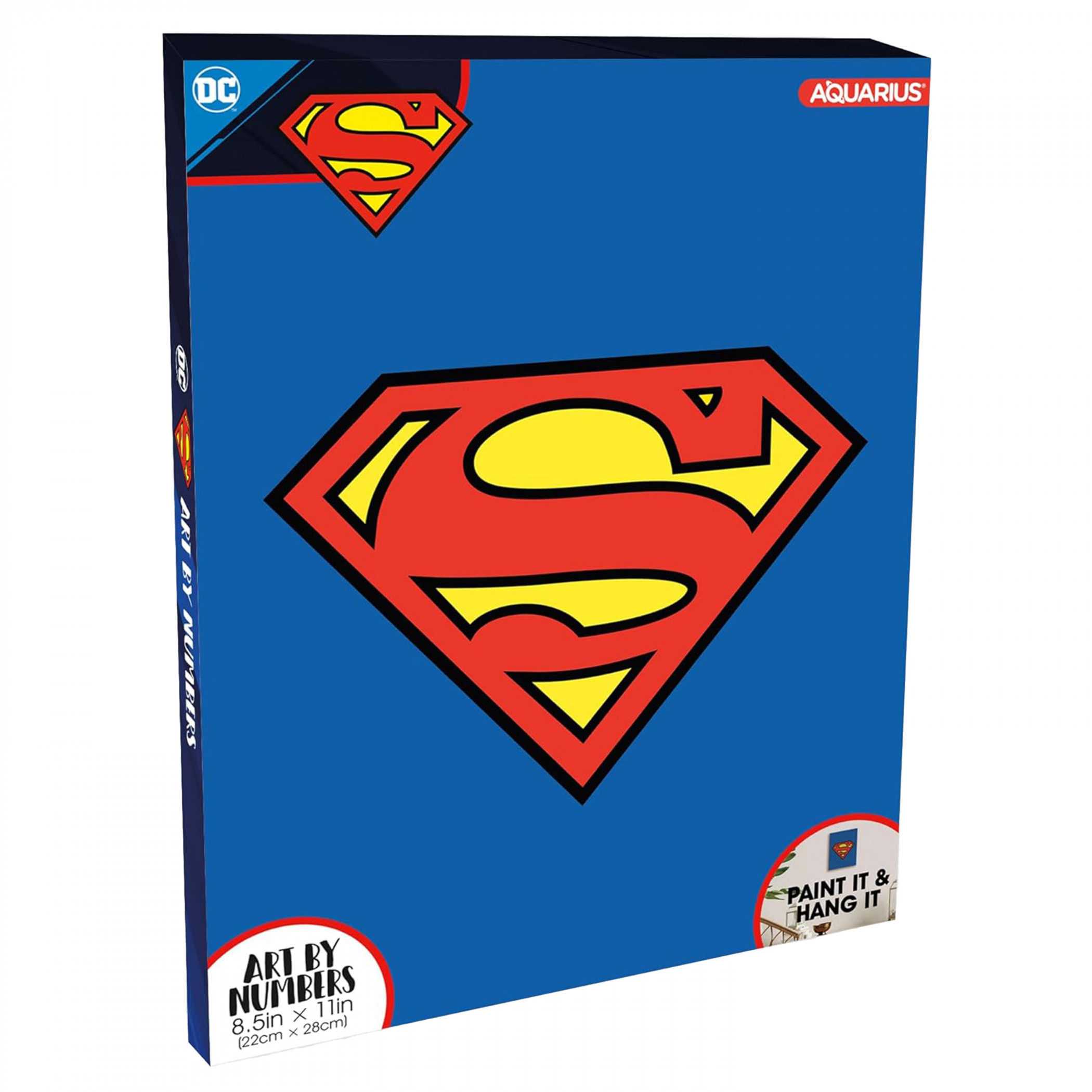 Superman Logo Mini Art By Number, Multi-Color