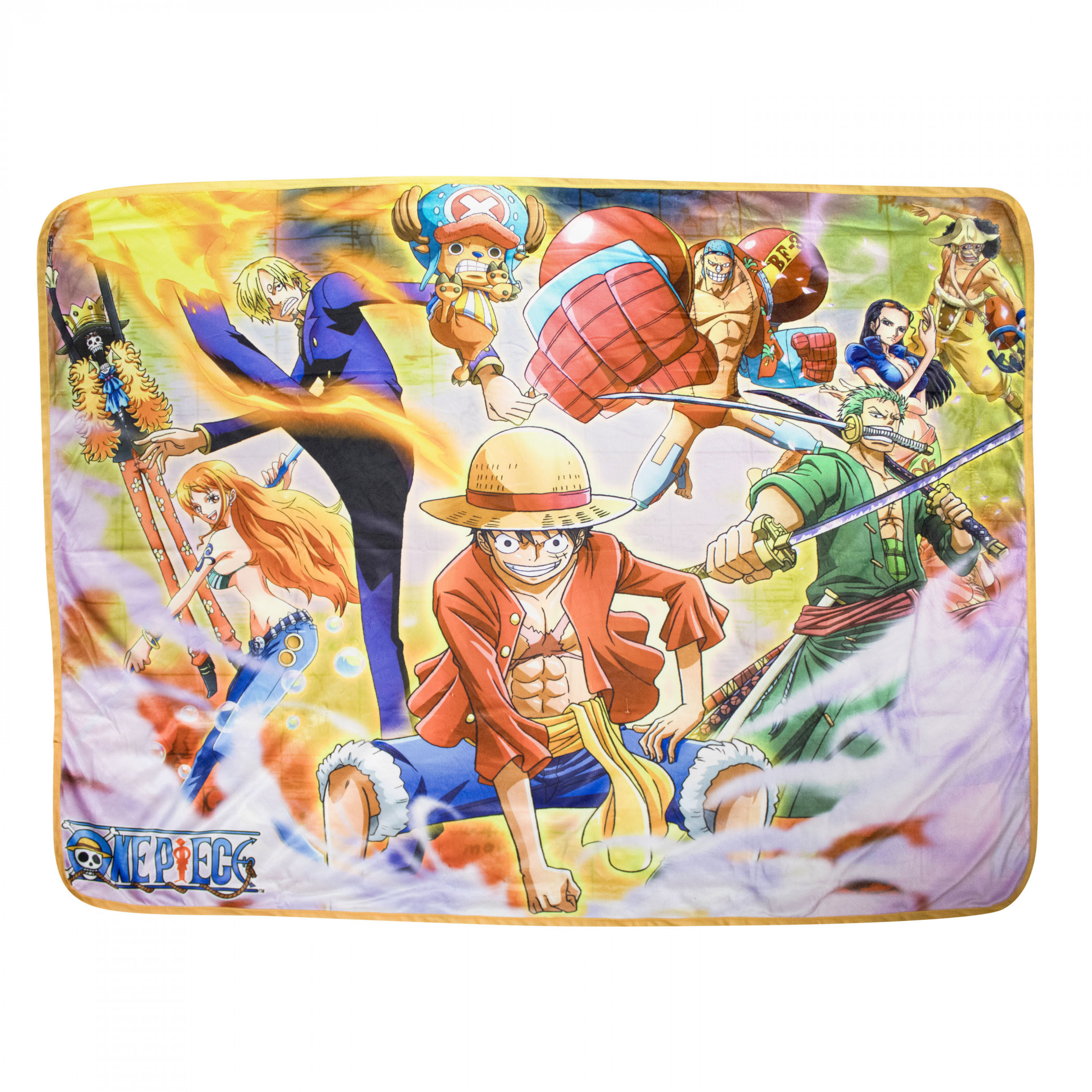 One Piece Friends Throw Blanket, Multi-Color