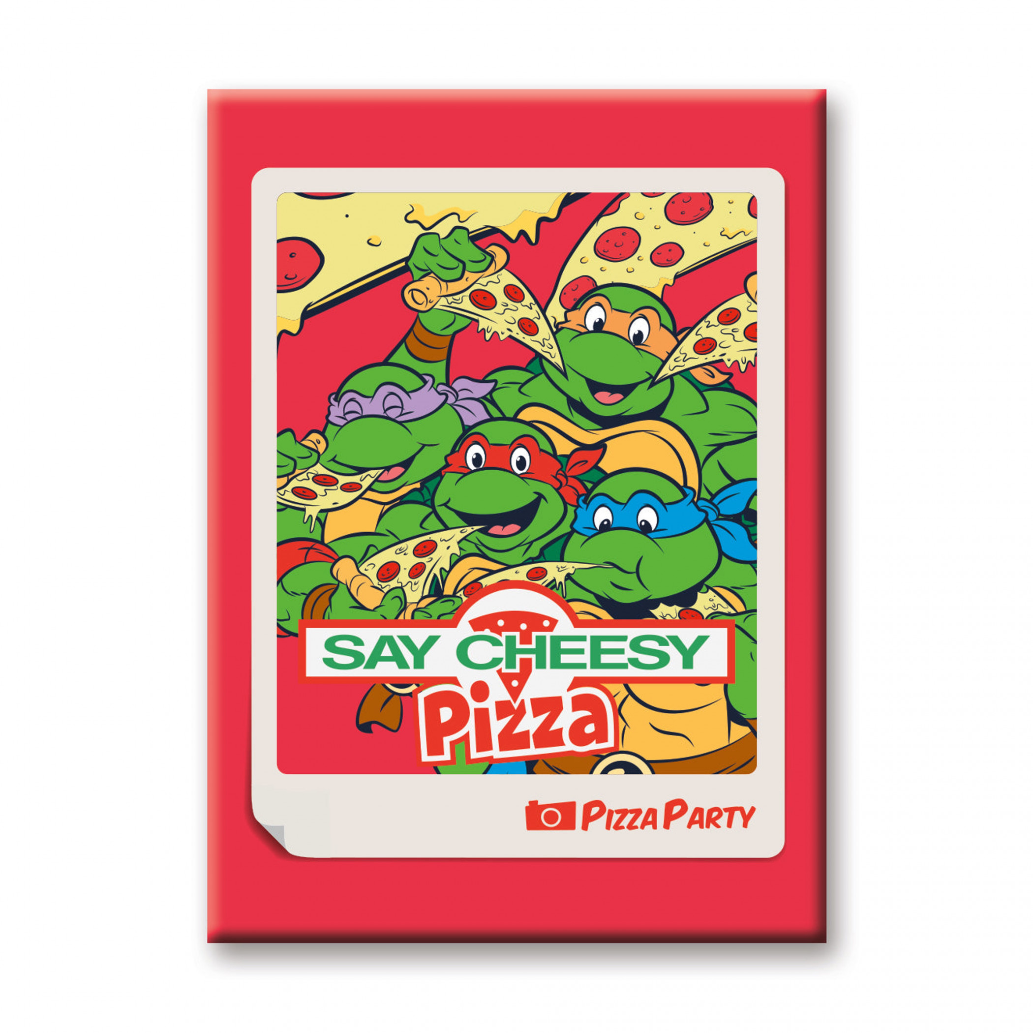Teenage Mutant Ninja Turtles Say Cheesy Pizza Party Magnet, Multi-Color